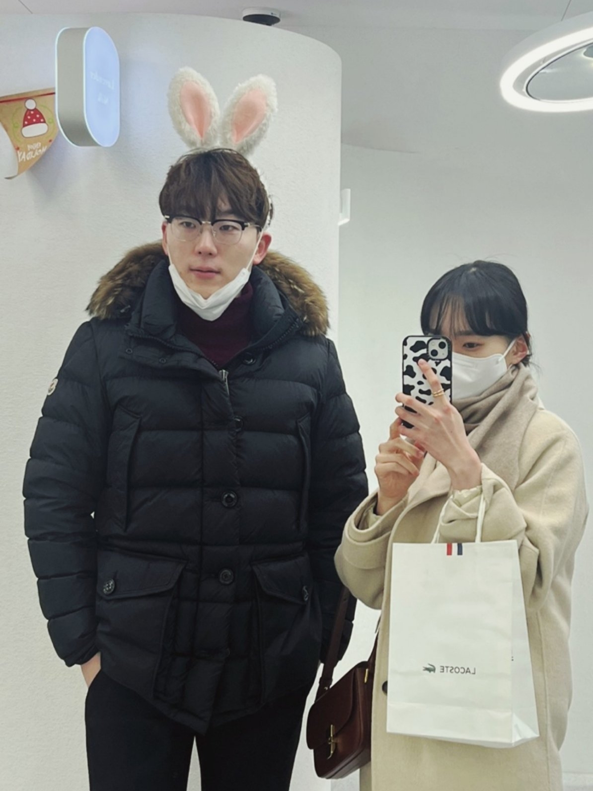 Moncler Cluny Long Down Jacket Black - 21FW 착용 스타일