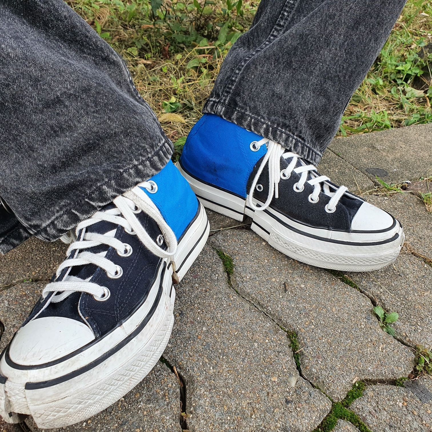 Converse x Feng Chen Wang Chuck 70 2-in-1 Natural Ivory Black 착용 스타일 - 1