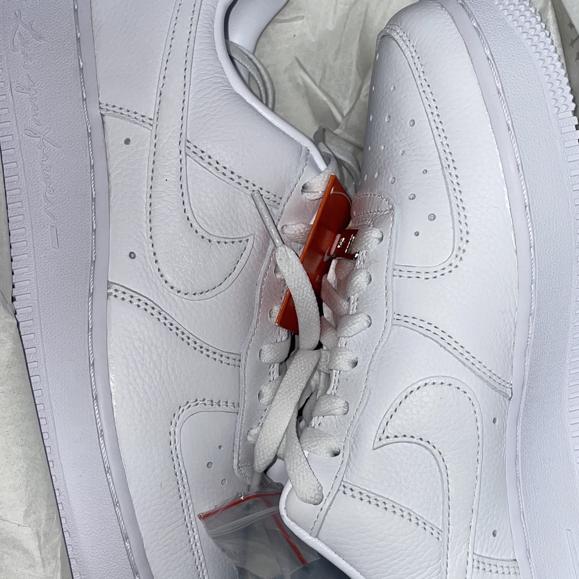 Nike x Drake Nocta Air Force 1 Low SP Certified Lover Boy White 착용 스타일