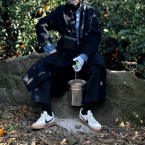 Nike x J.Crew Killshot 2 Sail Midnight Navy 착용 스타일
