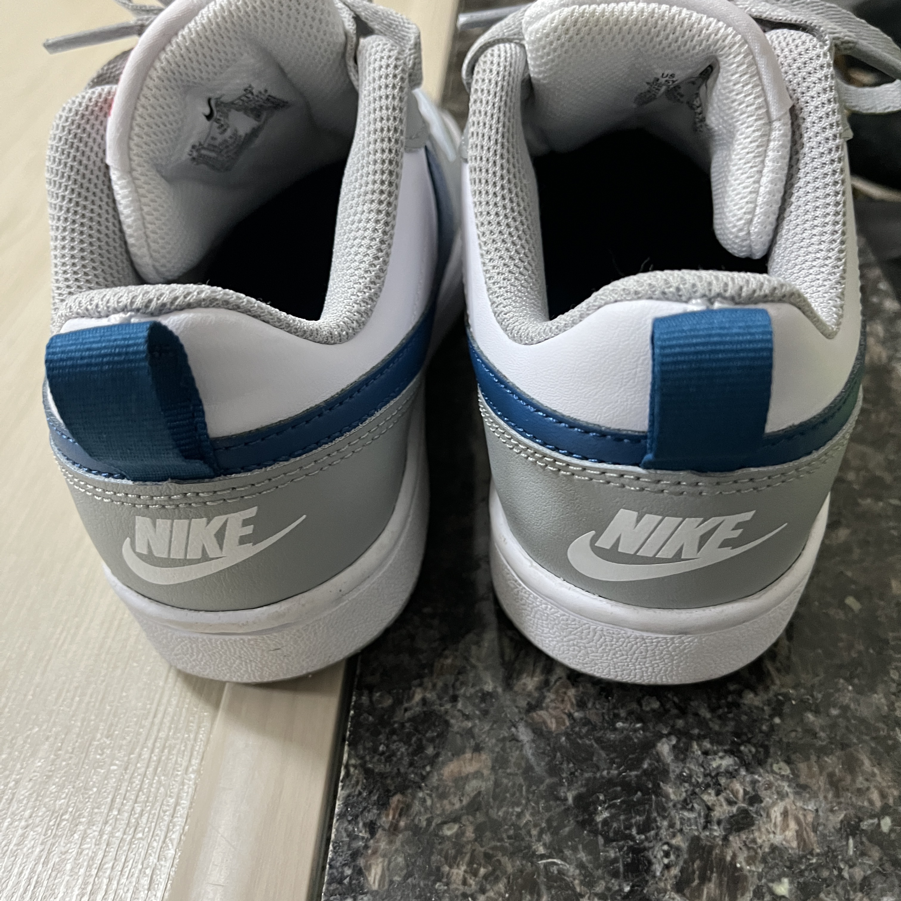 (GS) Nike Court Borough Low 2 Light Smoke Grey 착용 스타일 - 4