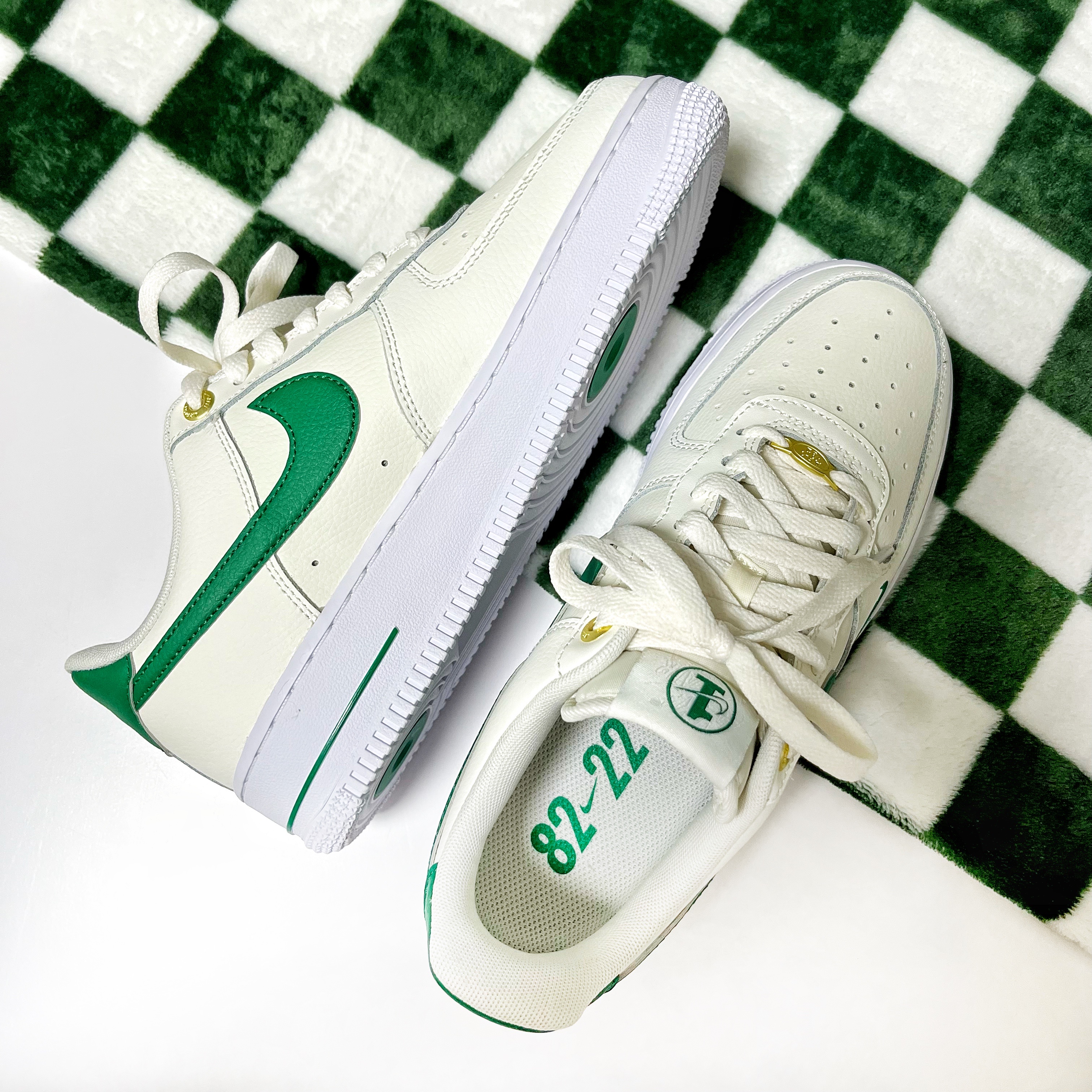 Nike Air Force 1 '07 LV8 40th Anniversary Join Forces Sail Malachite 착용 스타일