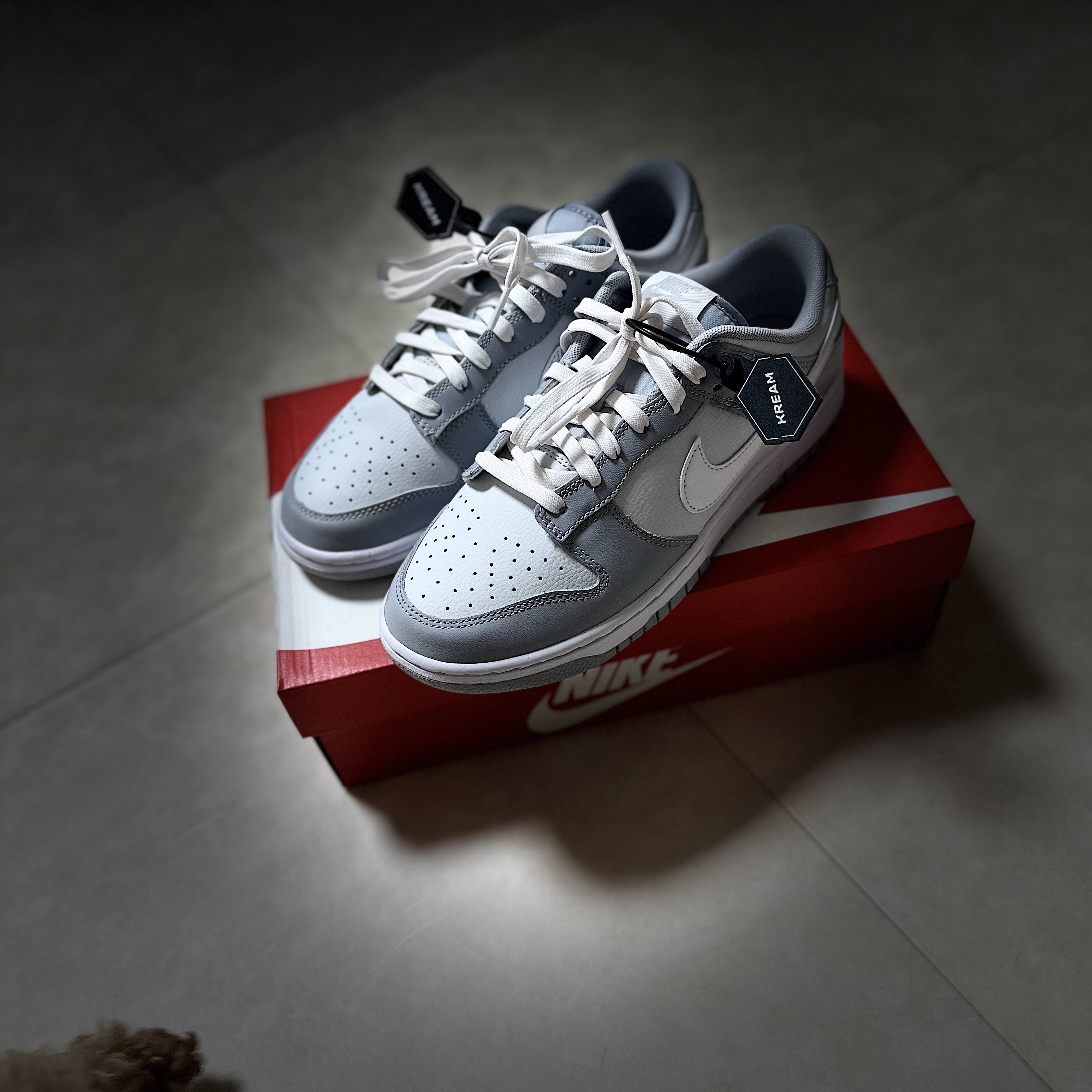Nike Dunk Low Retro Wolf Grey 착용 스타일