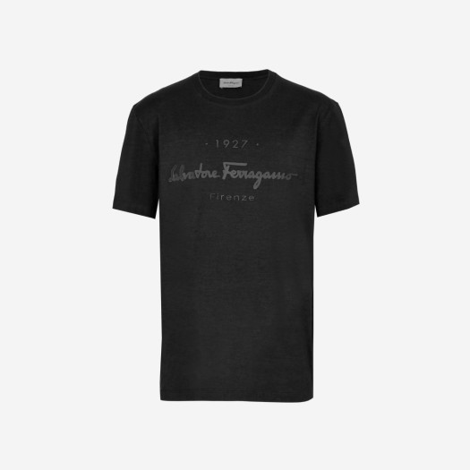 페라가모 1927 시그니쳐 티셔츠 블랙