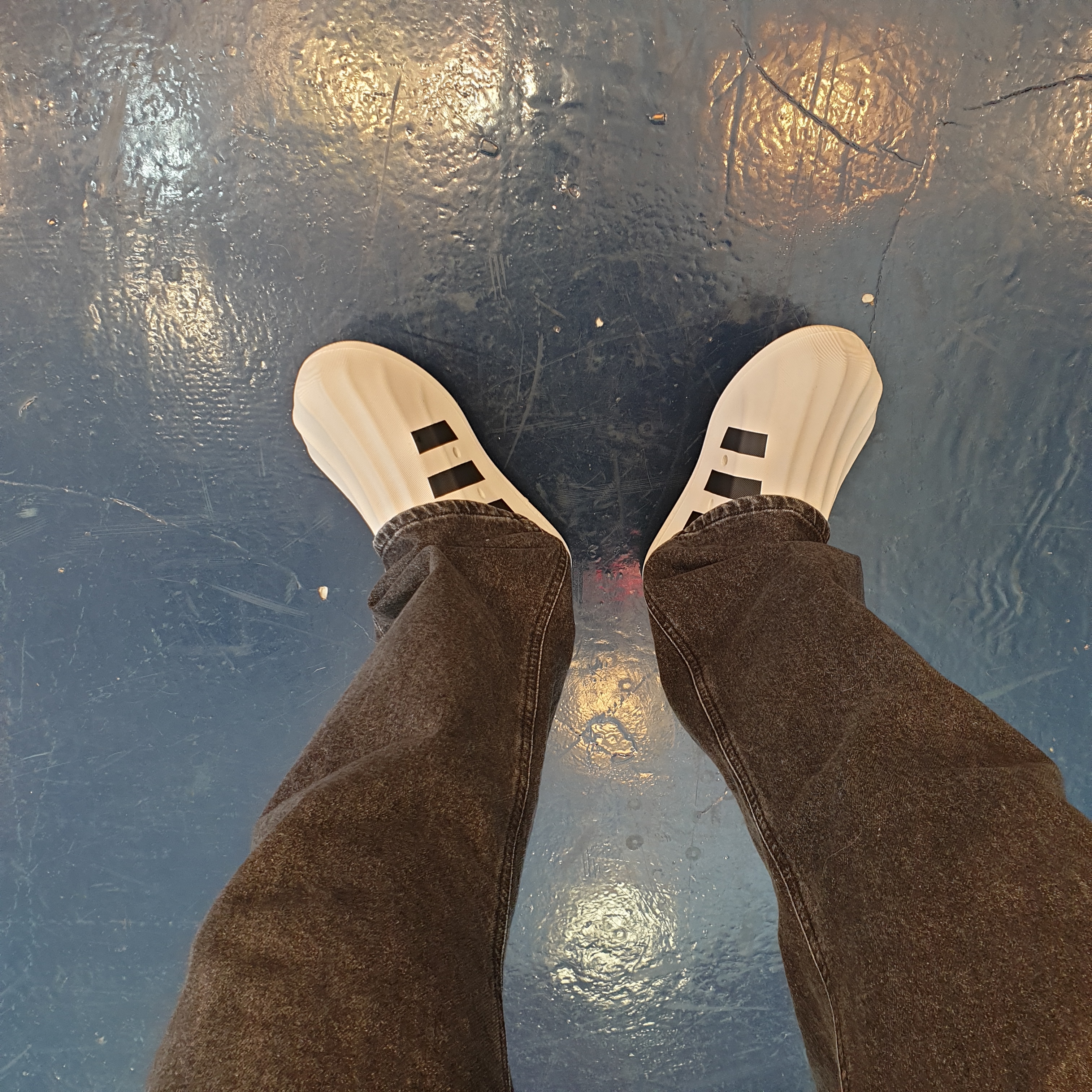 Adidas Adifom Superstar Core White 착용 스타일 - 3