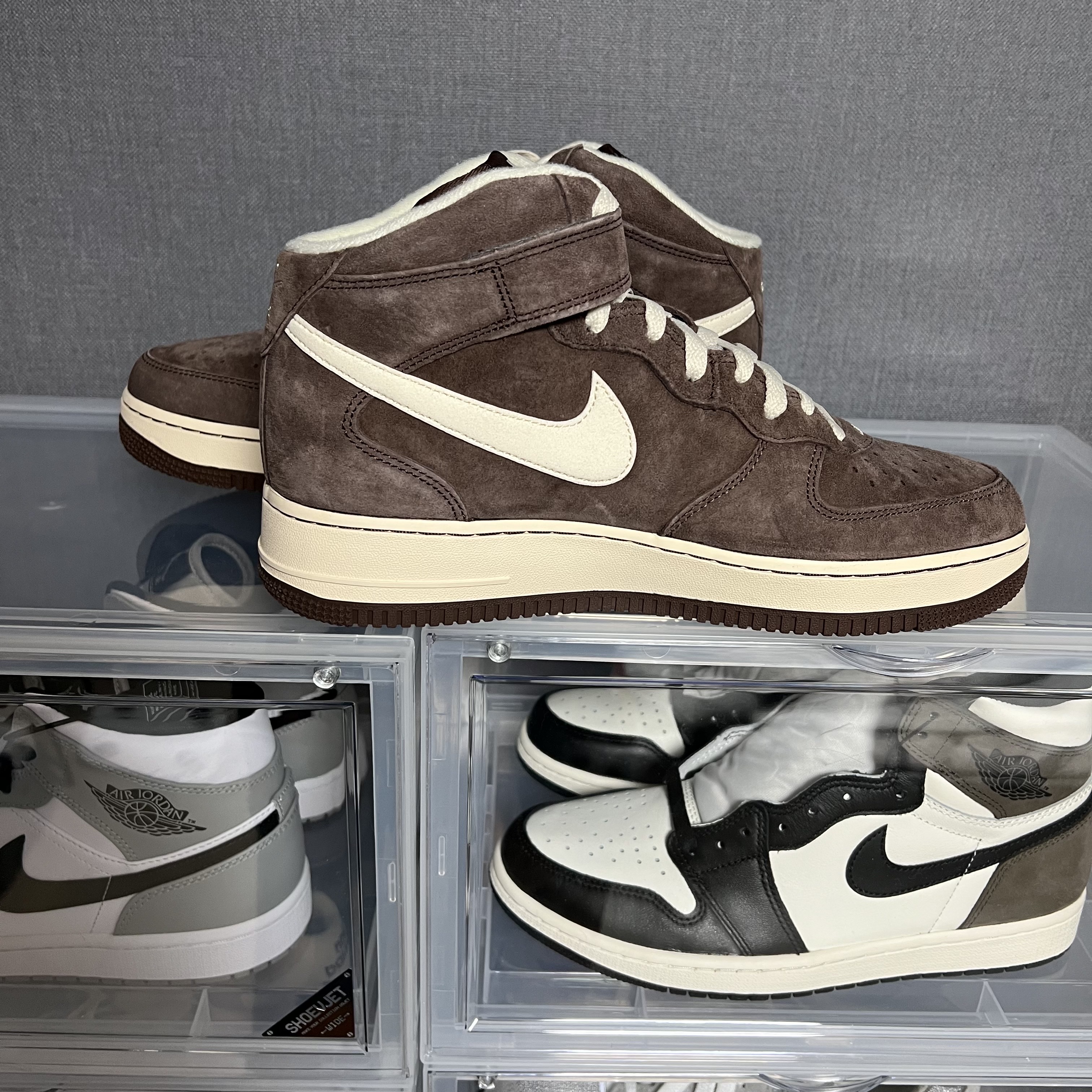 Nike Air Force 1 Mid '07 QS Chocolate 착용 스타일