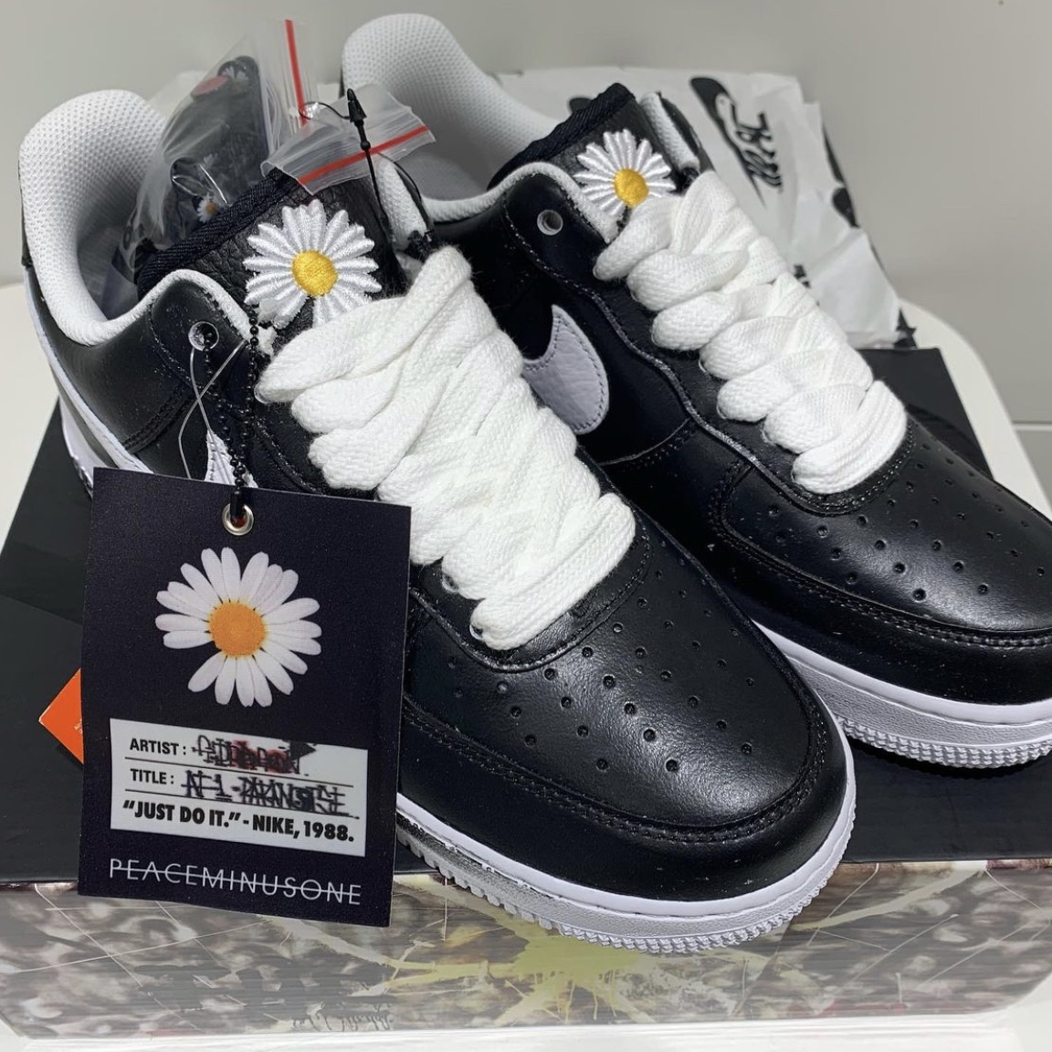 Nike x Peaceminusone Air Force 1 Low Para-Noise 착용 스타일