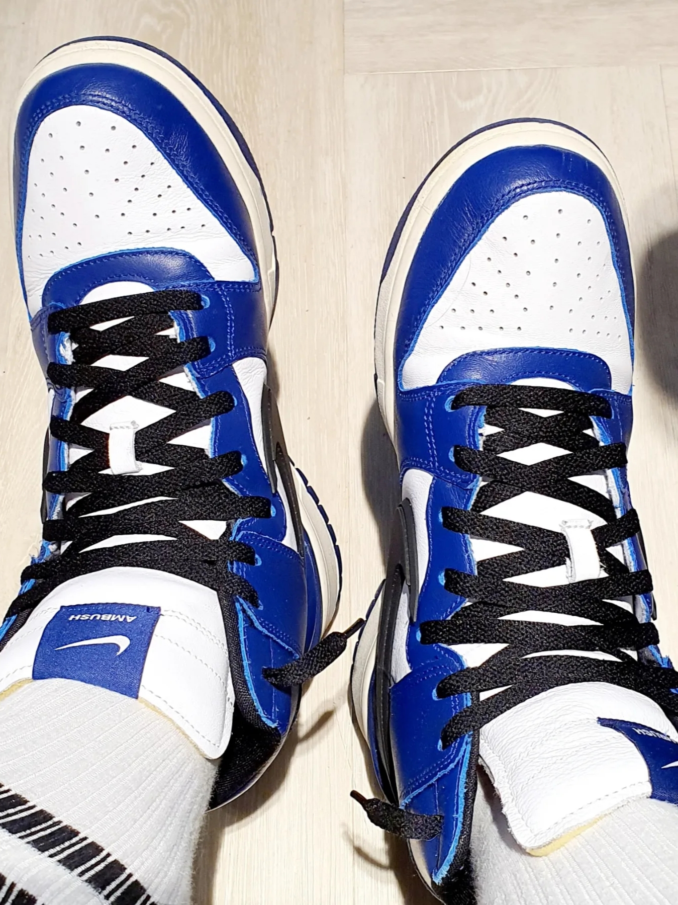 Nike x Ambush Dunk High Deep Royal Blue 착용 스타일 - 5