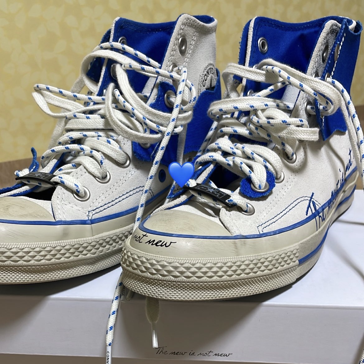 Converse x Ader Error Chuck 70 High White 착용 스타일
