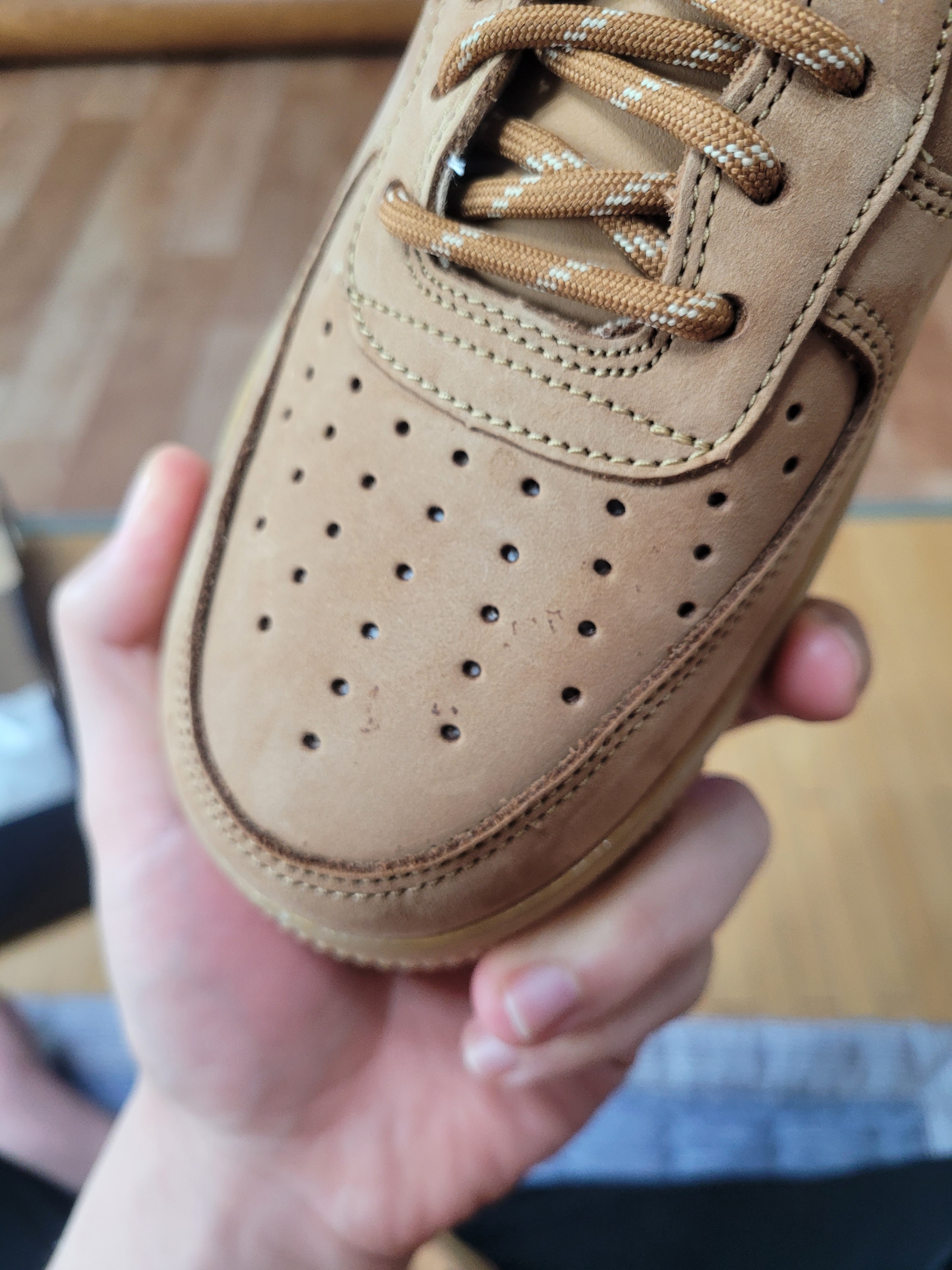 Nike Air Force 1 '07 WB Flax 착용 스타일 - 1
