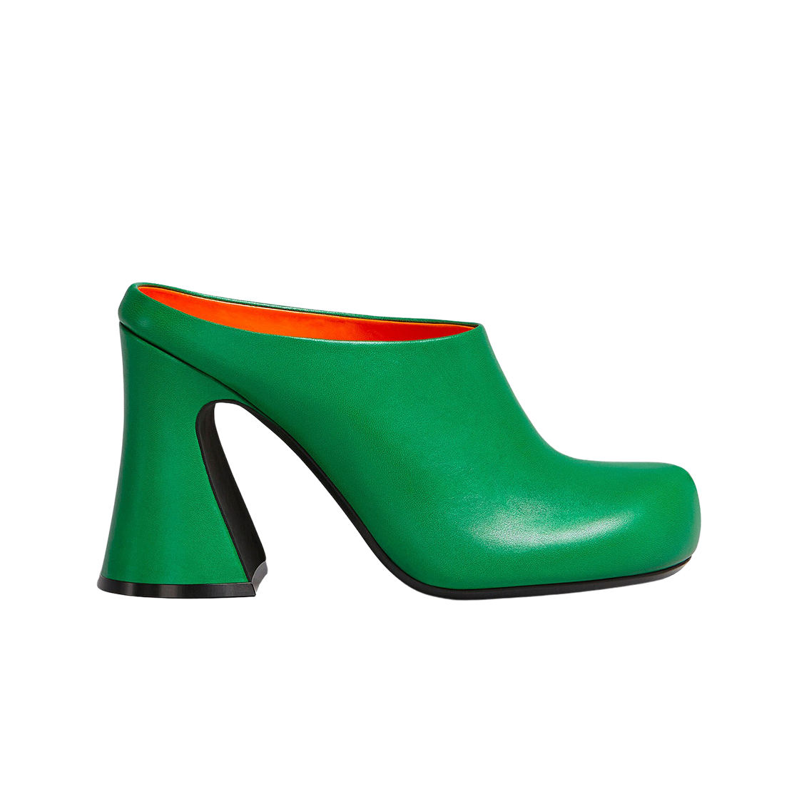 (W) 마르니 레더 사보 가든 그린((W) Marni Leather Sabot Garden Green) - 1