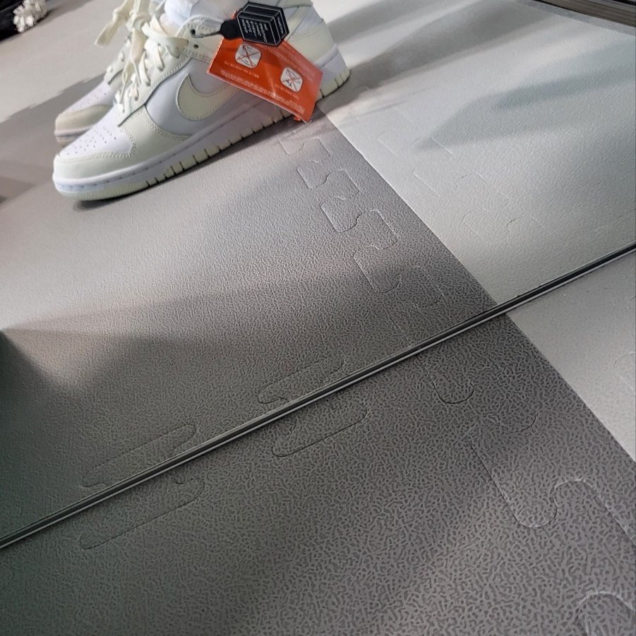 (W) Nike Dunk Low White and Sail 착용 스타일 - 1