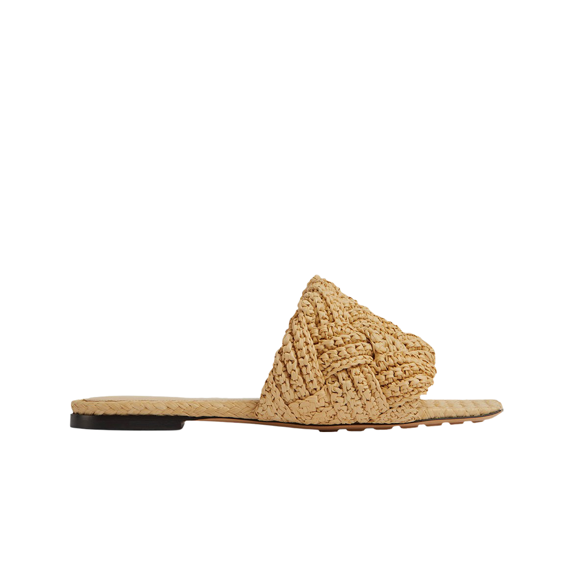 (W) 보테가 베네타 리도 플랫 샌들 케인 슈가((W) Bottega Veneta Lido Flat Sandal Cane Sugar) - 1