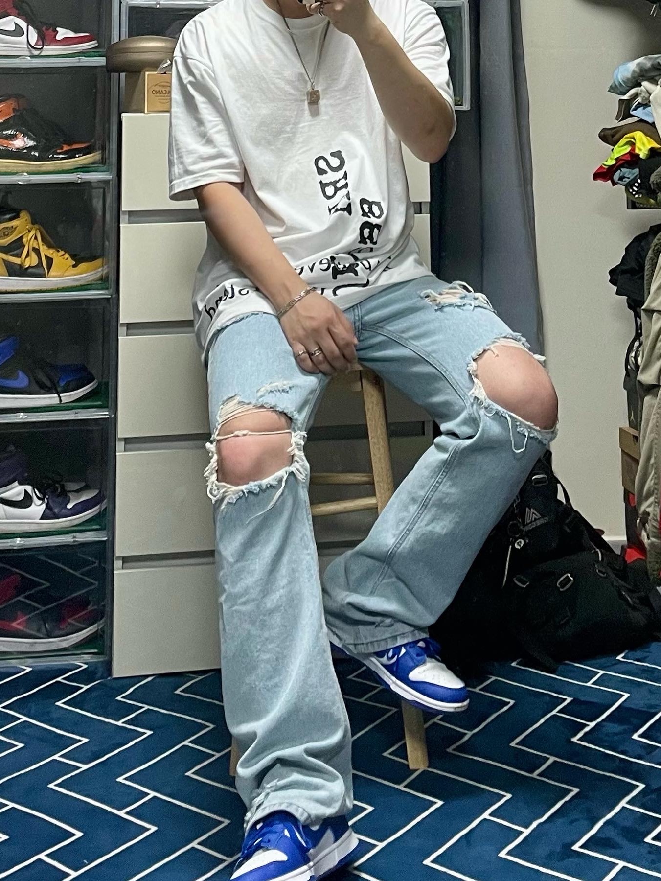 Nike Dunk Low SP Kentucky 2022 착용 스타일
