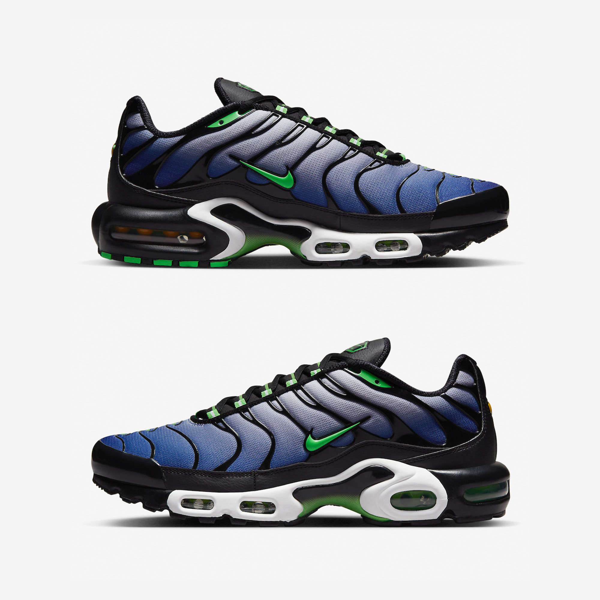 Nike Air Max Plus Black Deep Royal 착용 스타일 - 3