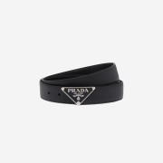 Prada Saffiano Leather Belt Black