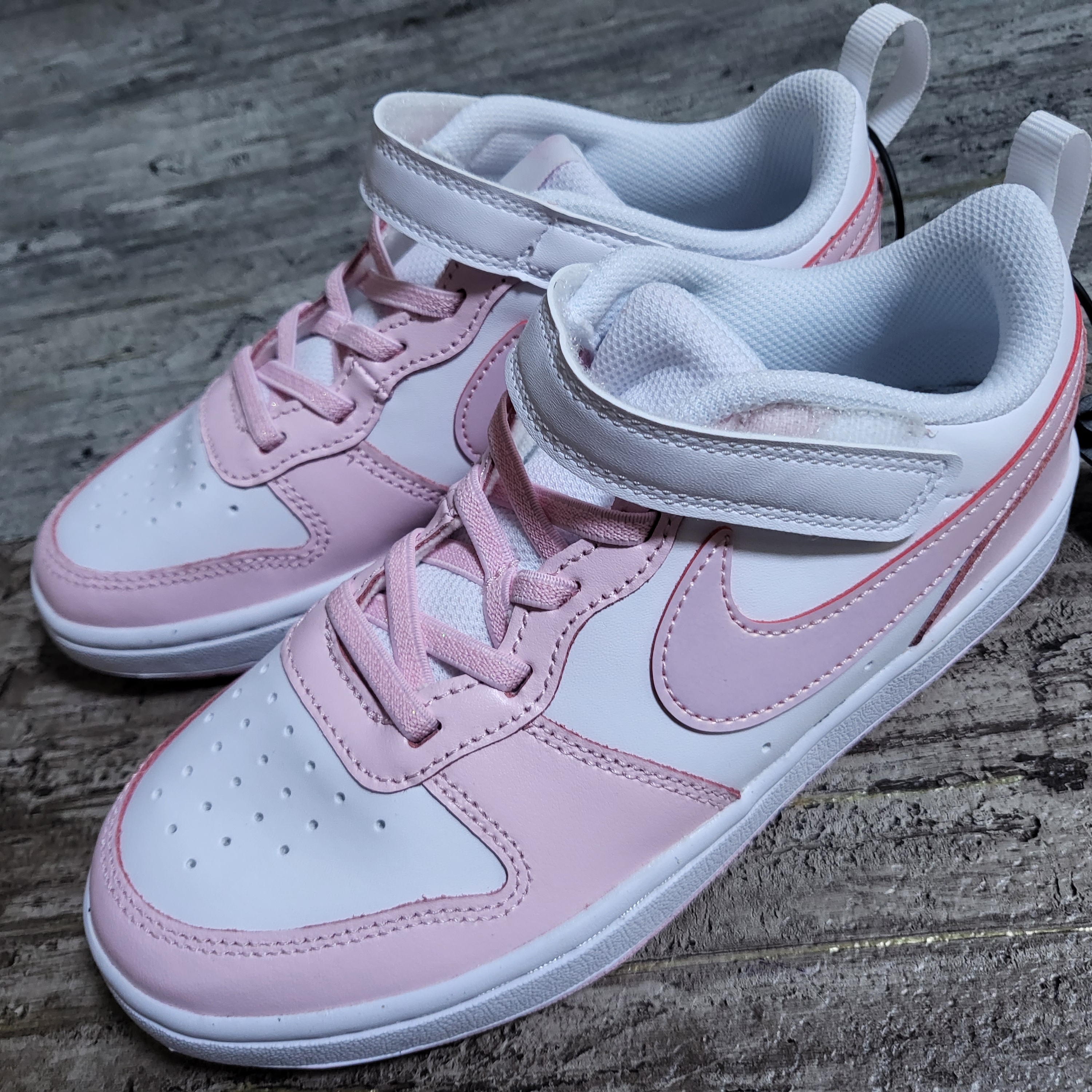 (PS) Nike Court Borough 2 SE White Pink Foam 착용 스타일 - 1