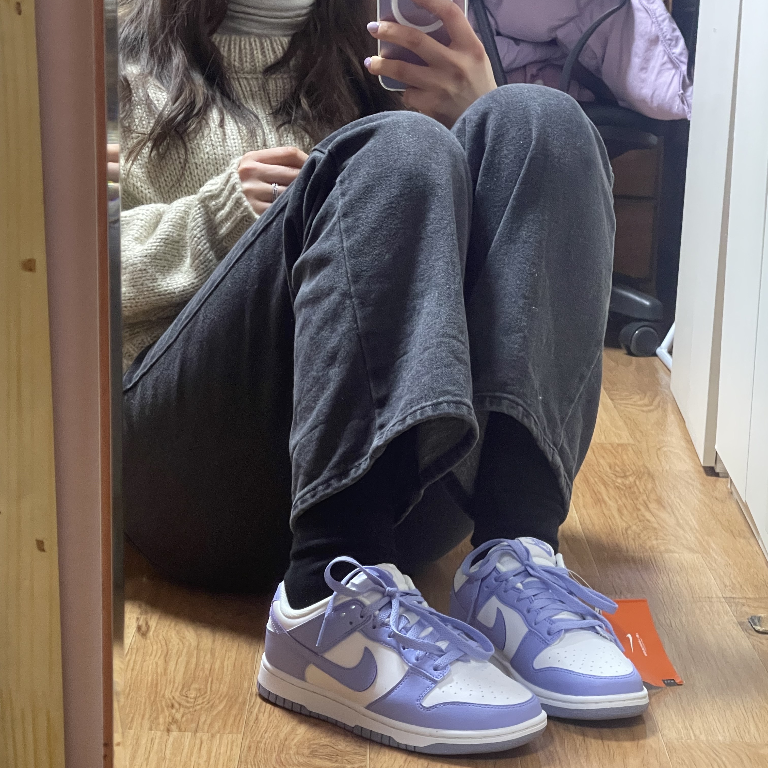 (W) Nike Dunk Low Next Nature Lilac 착용 스타일