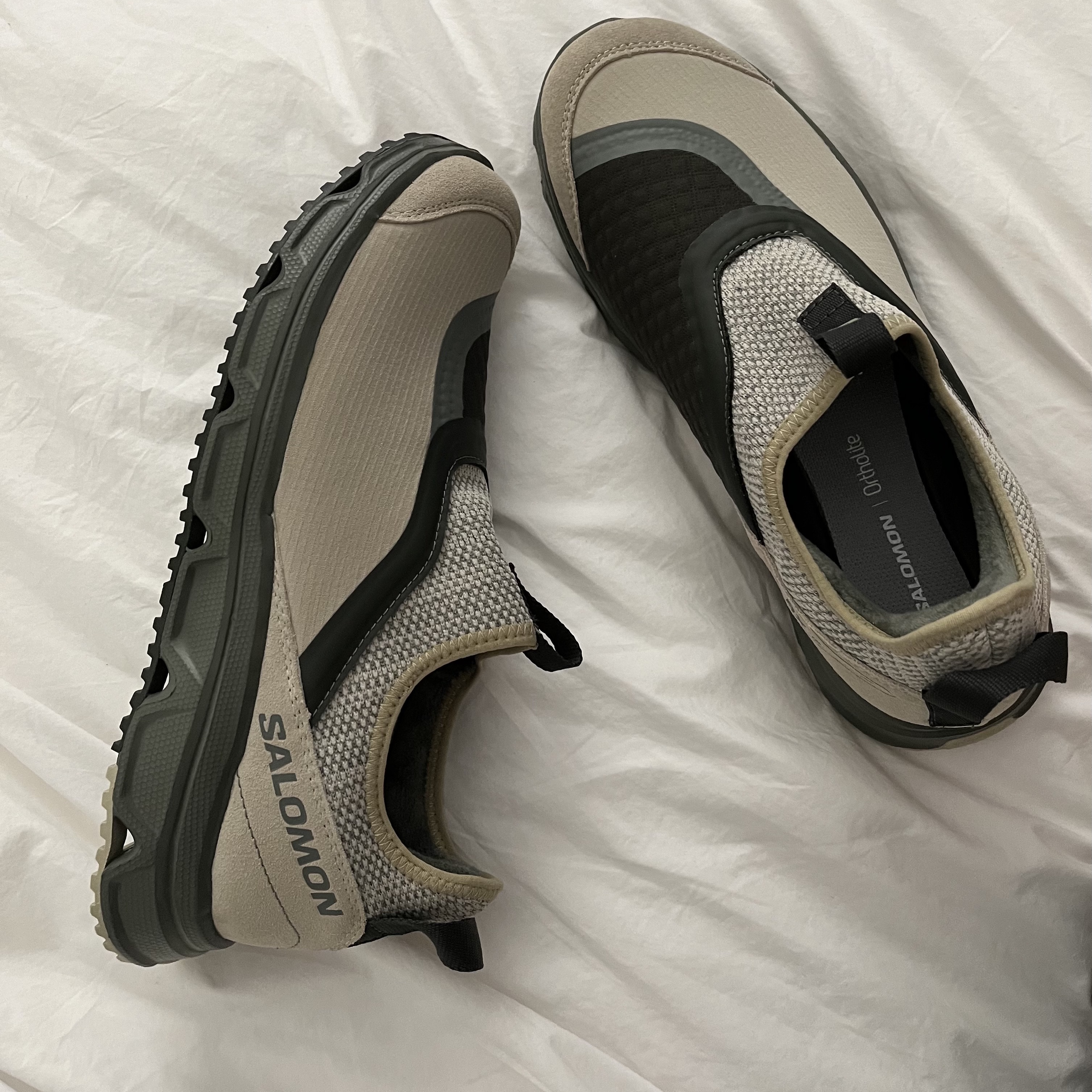 Salomon RX Snug Moss Gray 착용 스타일 - 2