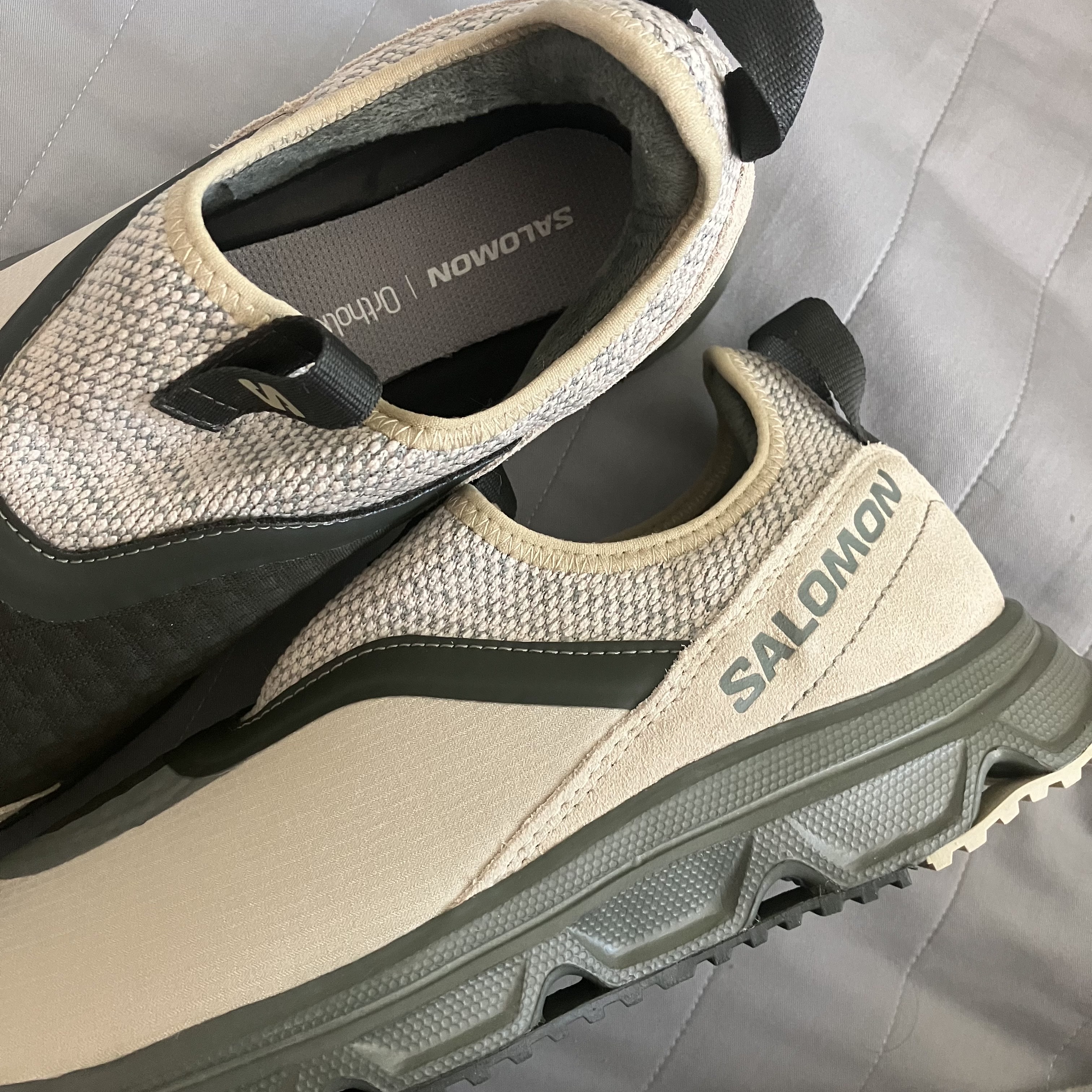 Salomon RX Snug Moss Gray 착용 스타일 - 1