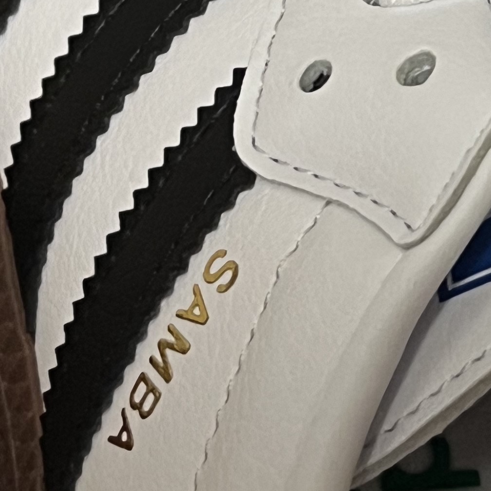 Adidas Samba Vegan White Black 착용 스타일 - 2