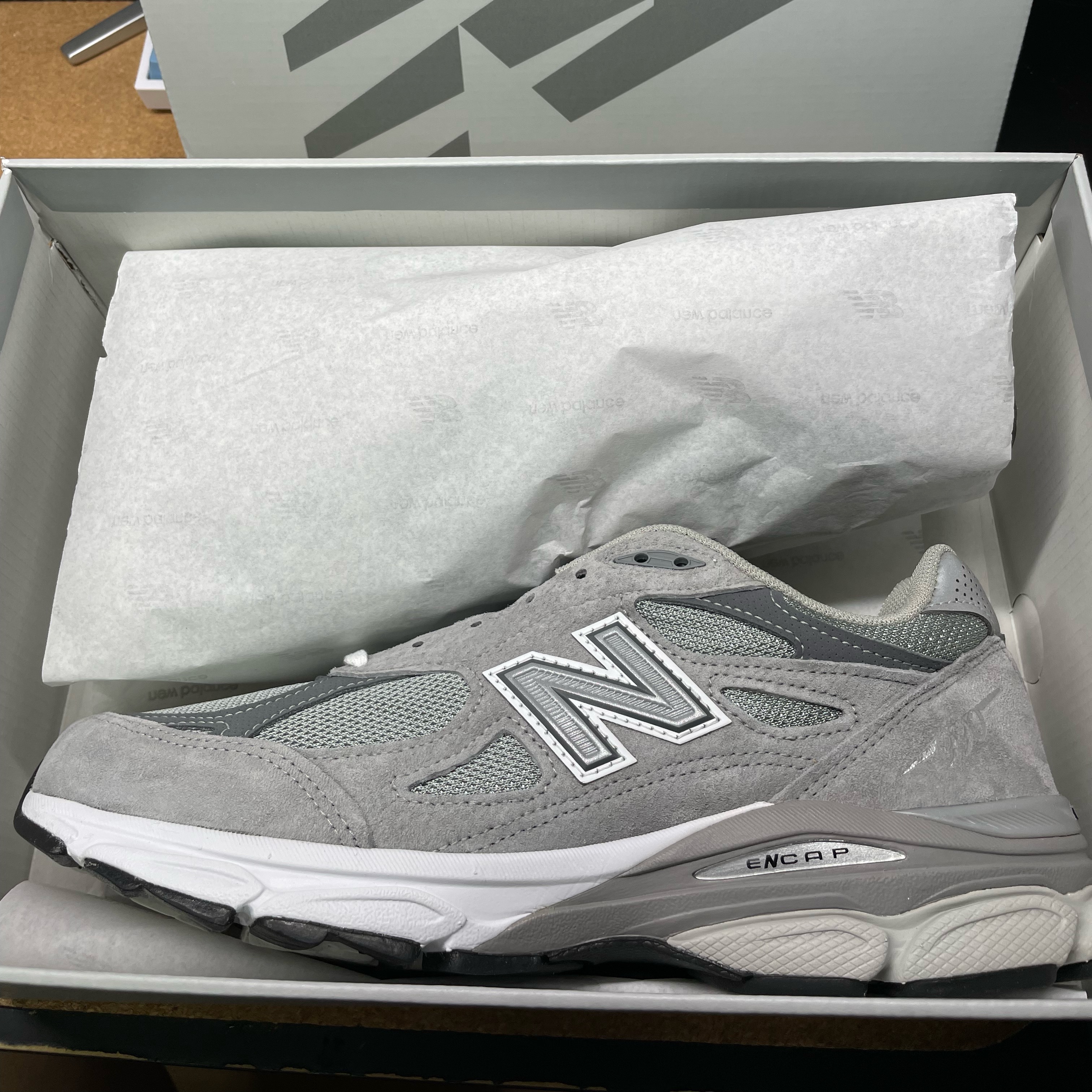New Balance 990v3 Made in USA Grey - D Standard 착용 스타일
