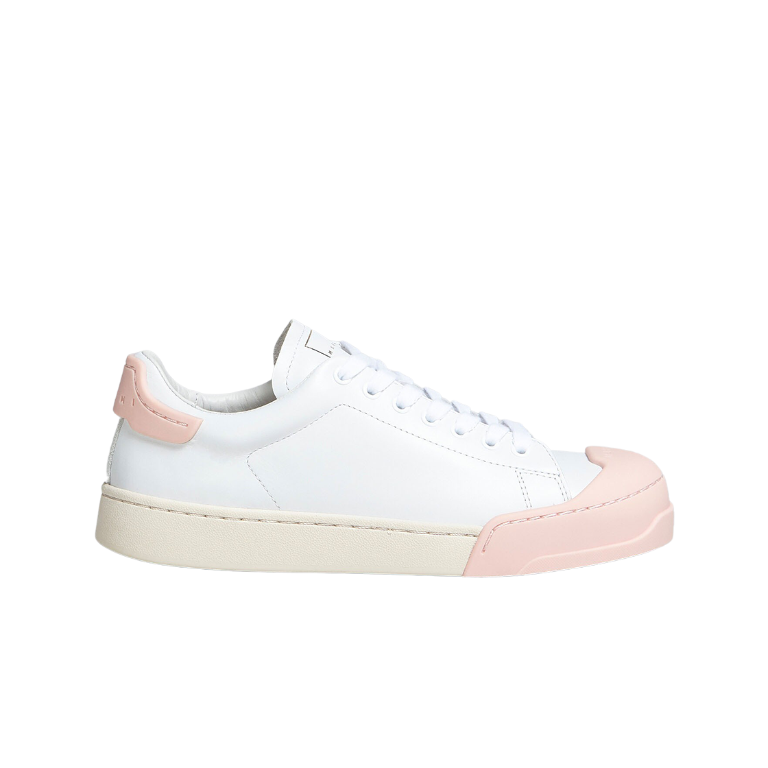 (W) 마르니 레더 다다 범퍼 스니커즈 릴리 라이트 핑크((W) Marni Leather Dada Bumper Sneakers Lily White Light Pink) - 1