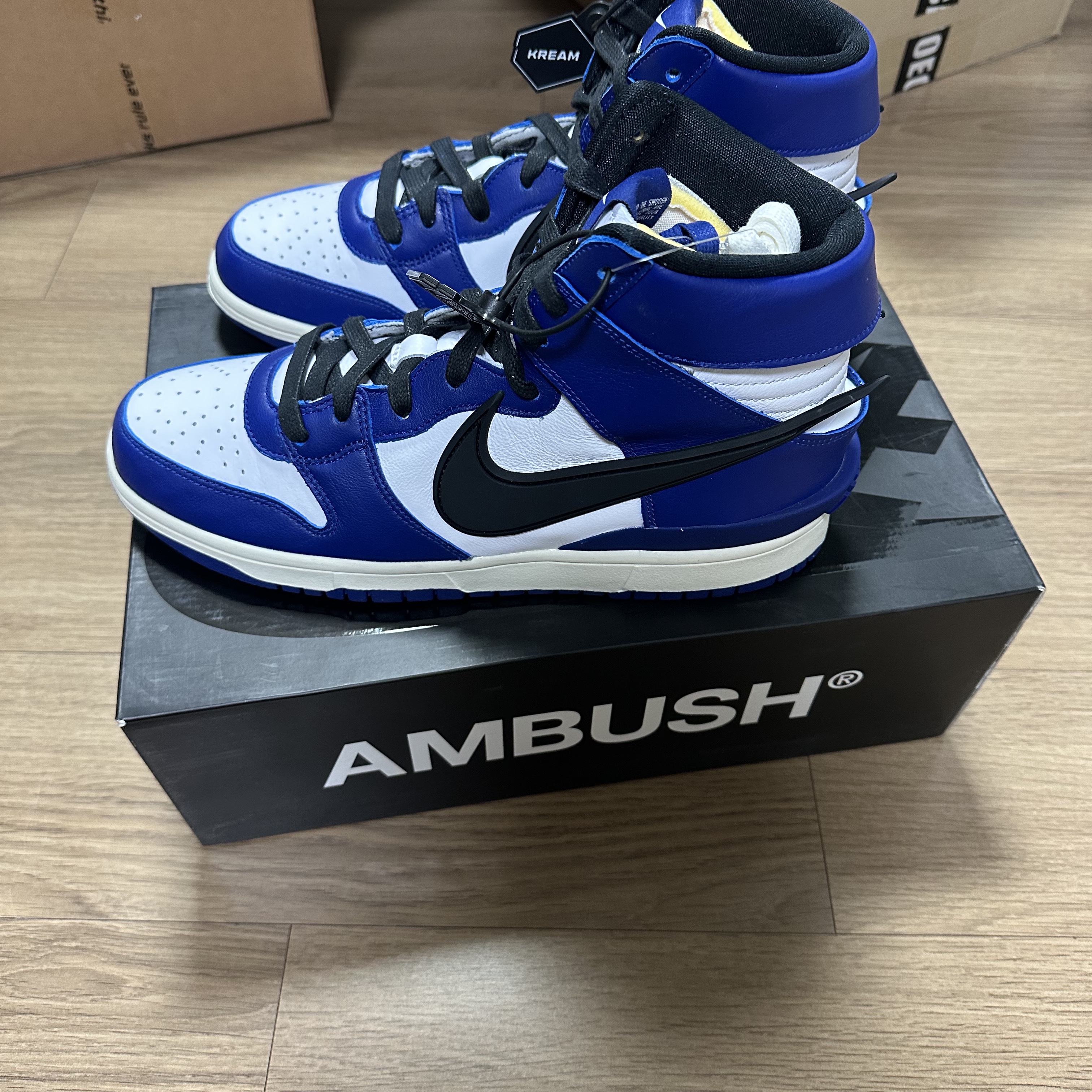 Nike x Ambush Dunk High Deep Royal Blue 착용 스타일