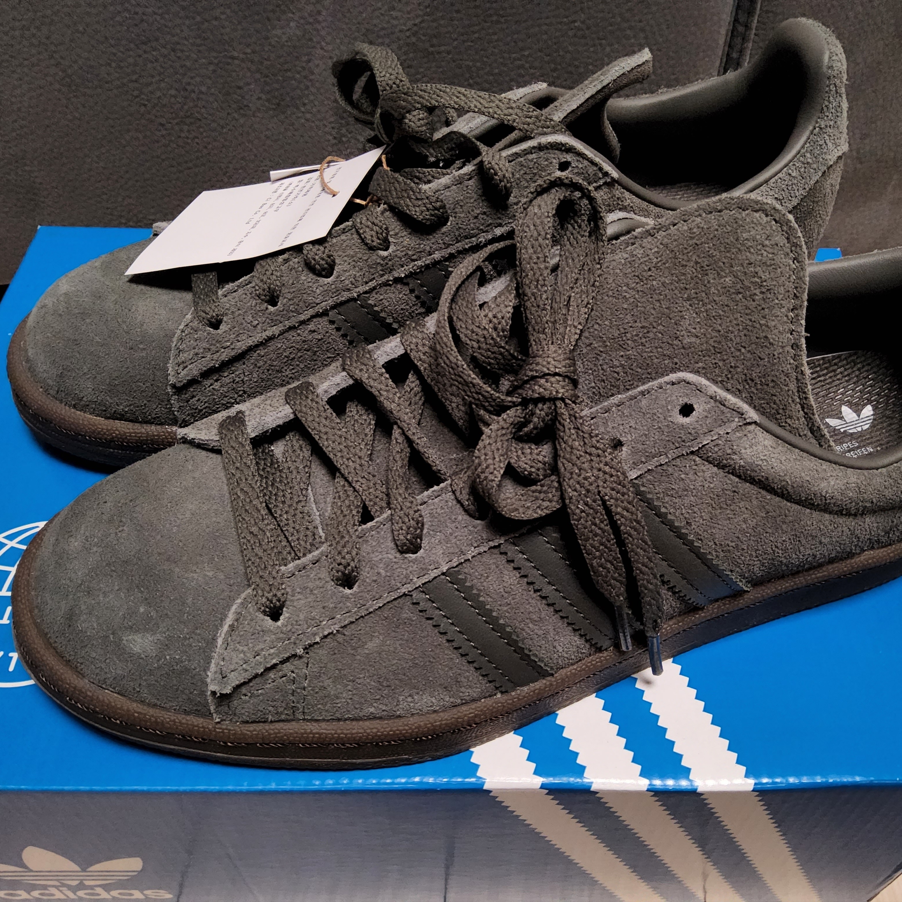 Adidas Campus 80s Utility Grey 착용 스타일