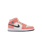 (GS) Jordan 1 Mid SE Team Orange Black