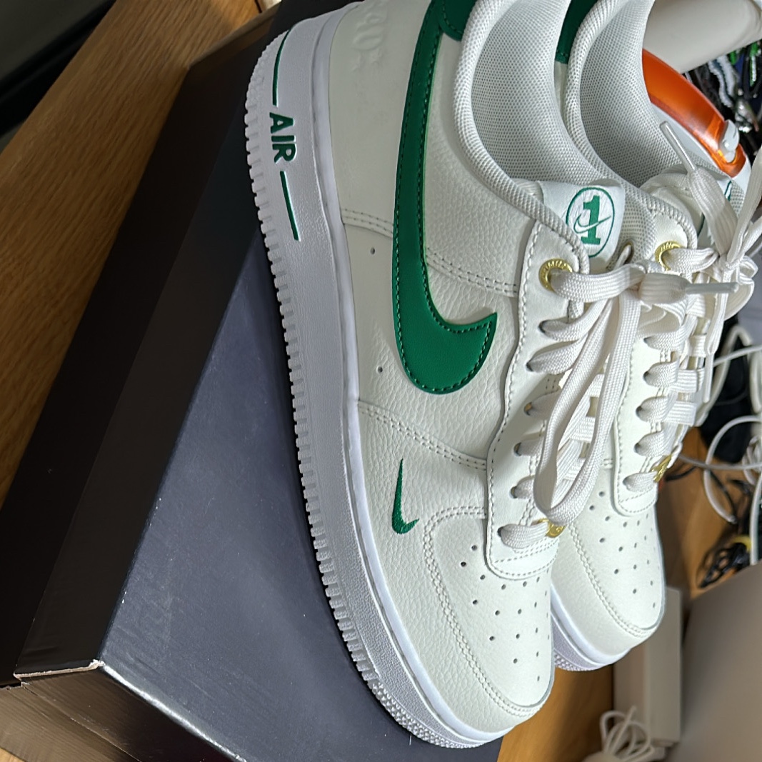 (W) Nike Air Force 1 '07 SE 40th Anniversary Join Forces Sail Malachite 착용 스타일