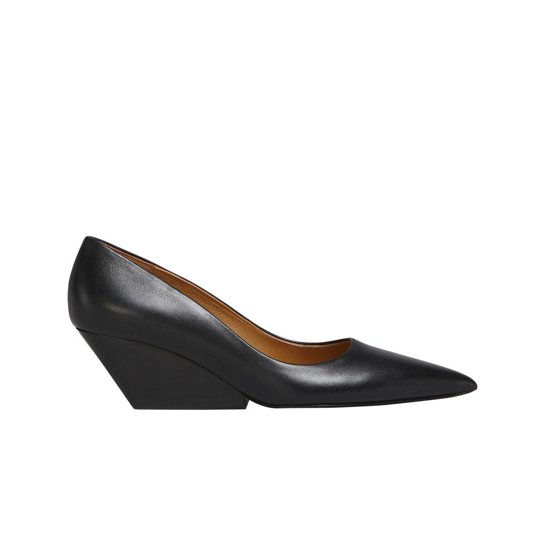 (W) 마르니 레더 펌프스 블랙((W) Marni Leather Pumps Black) - 1