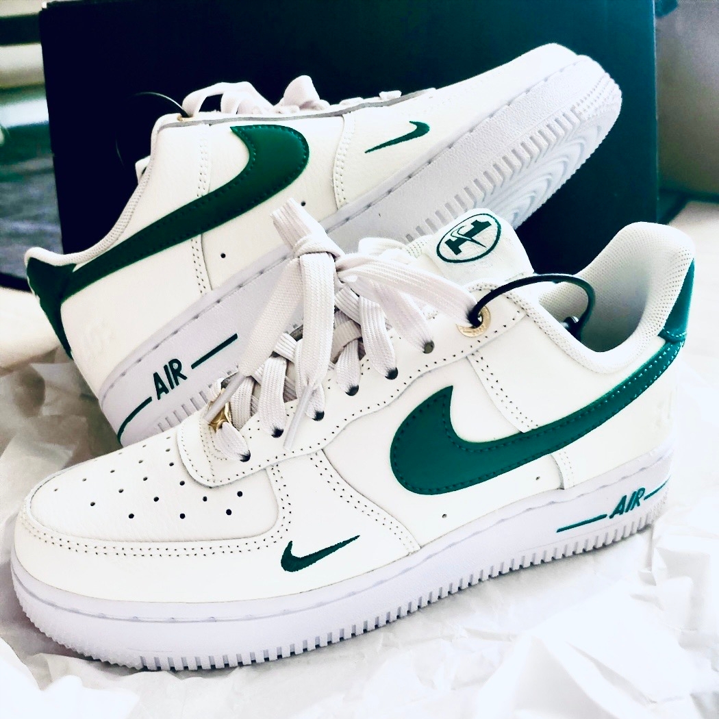 (W) Nike Air Force 1 '07 SE 40th Anniversary Join Forces Sail Malachite 착용 스타일