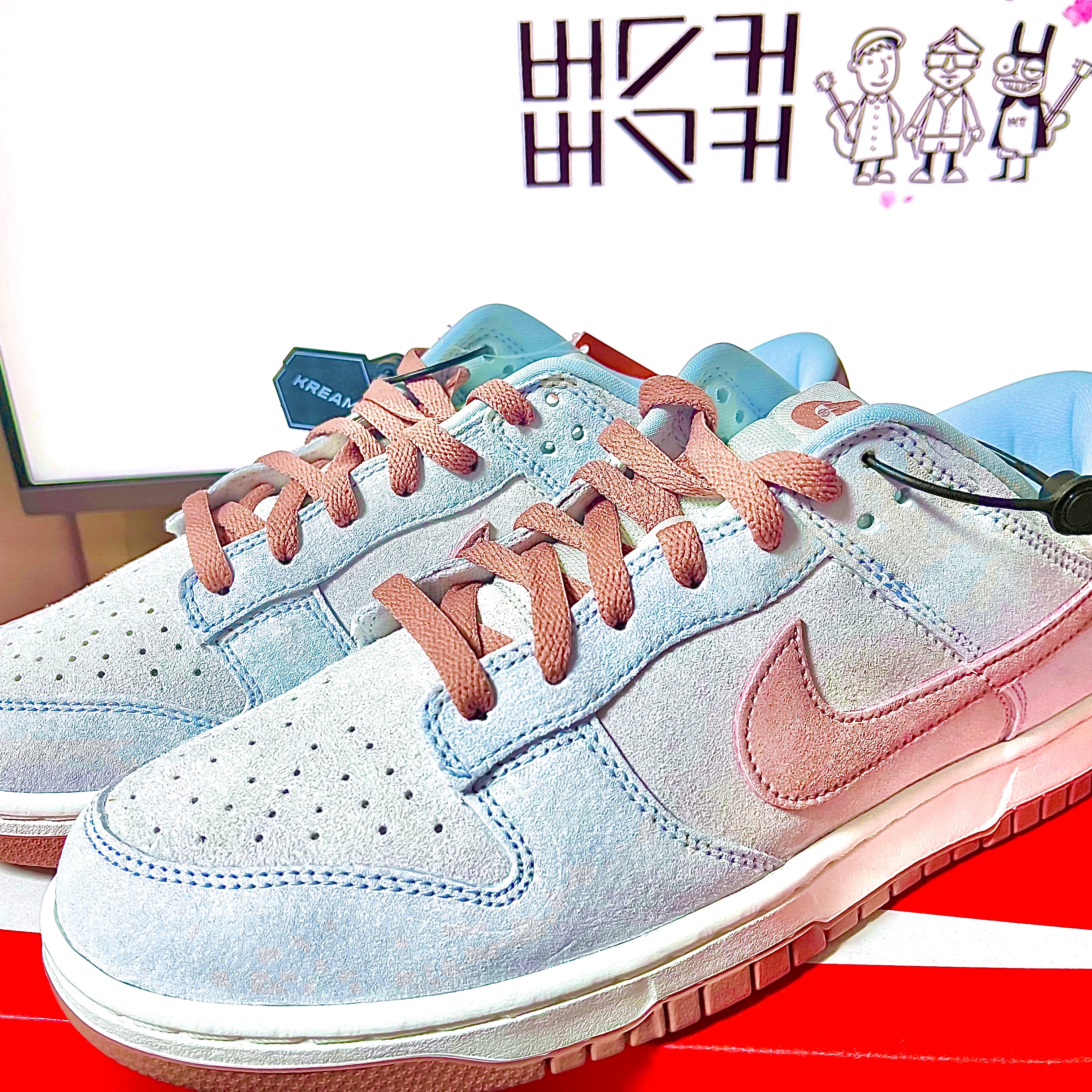 Nike Dunk Low Retro PRM Fossil Rose 착용 스타일