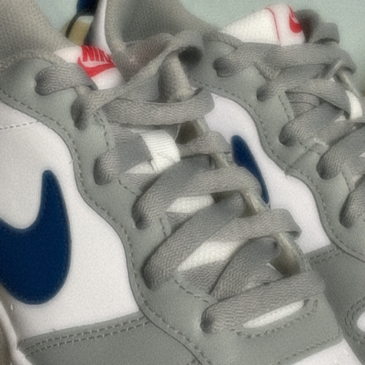(GS) Nike Court Borough Low 2 Light Smoke Grey 착용 스타일 - 2