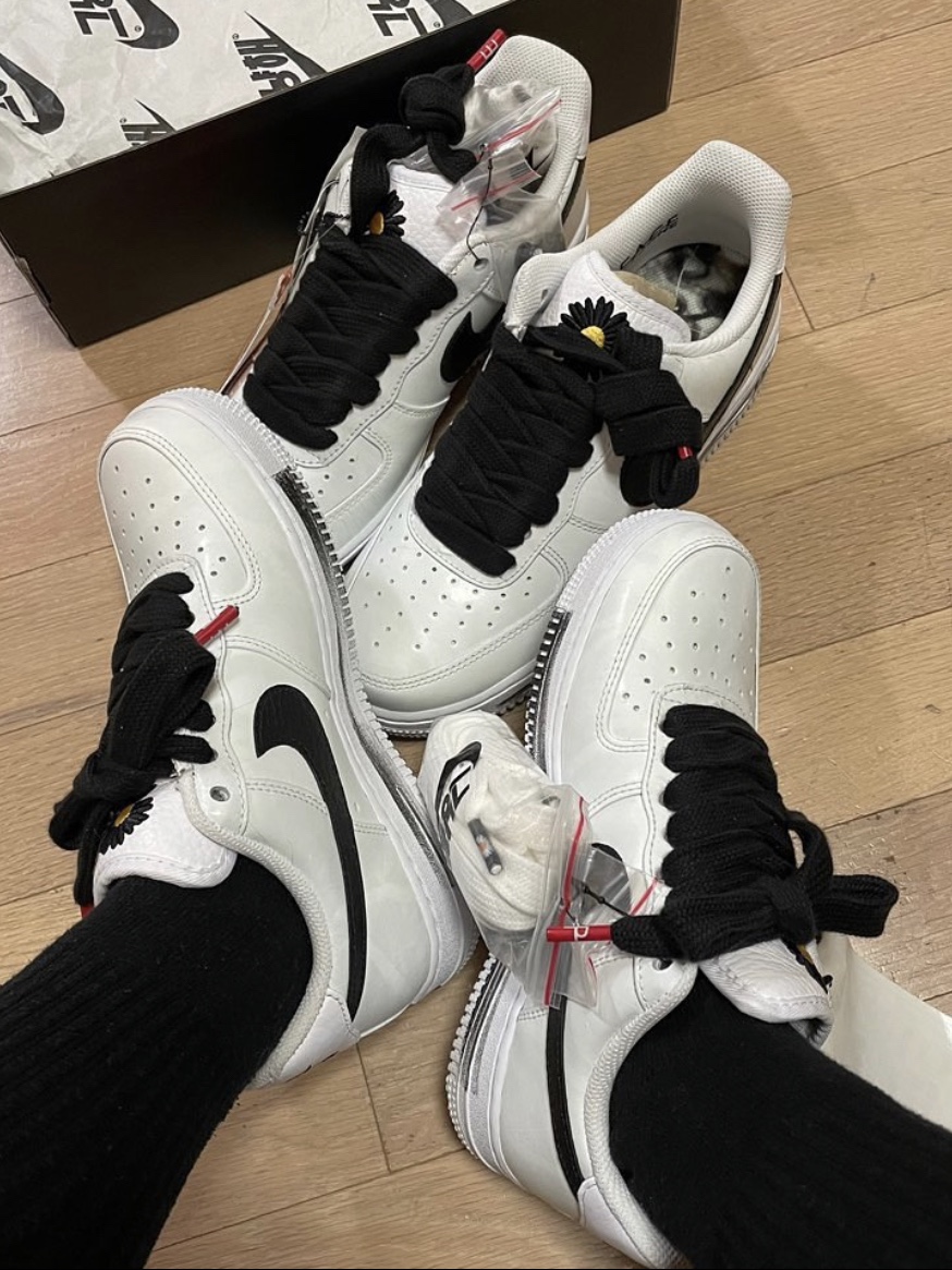 Nike x Peaceminusone Air Force 1 Low Para-Noise 2.0 착용 스타일