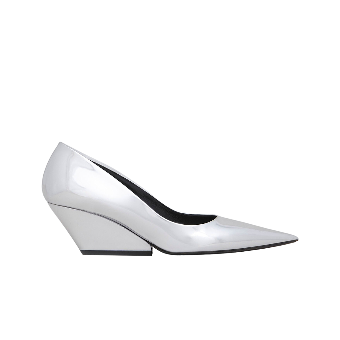 (W) 마르니 미러 레더 펌프스 실버((W) Marni Mirror Leather Pumps Silver) - 1