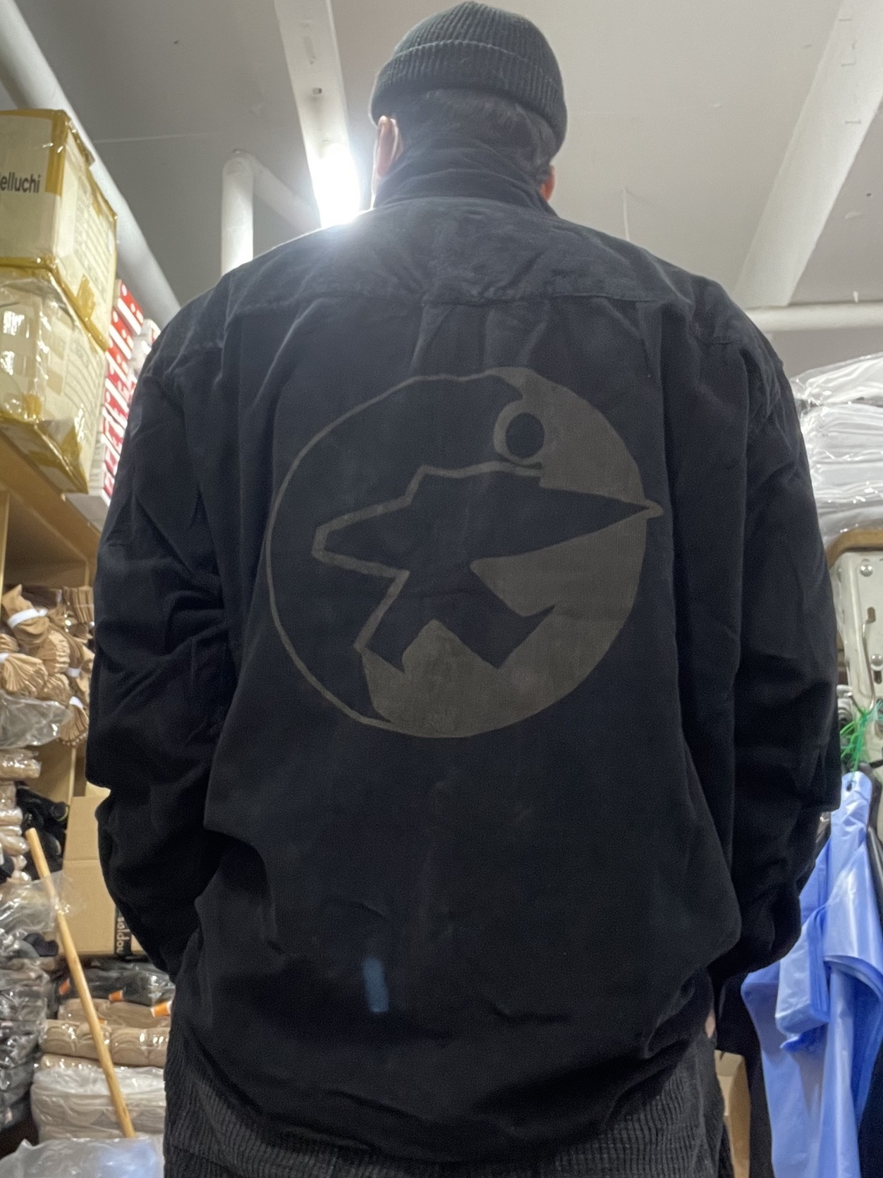 Stussy x Our Legacy Work Shop Borrowed Shirt Washed Black Cord 착용 스타일