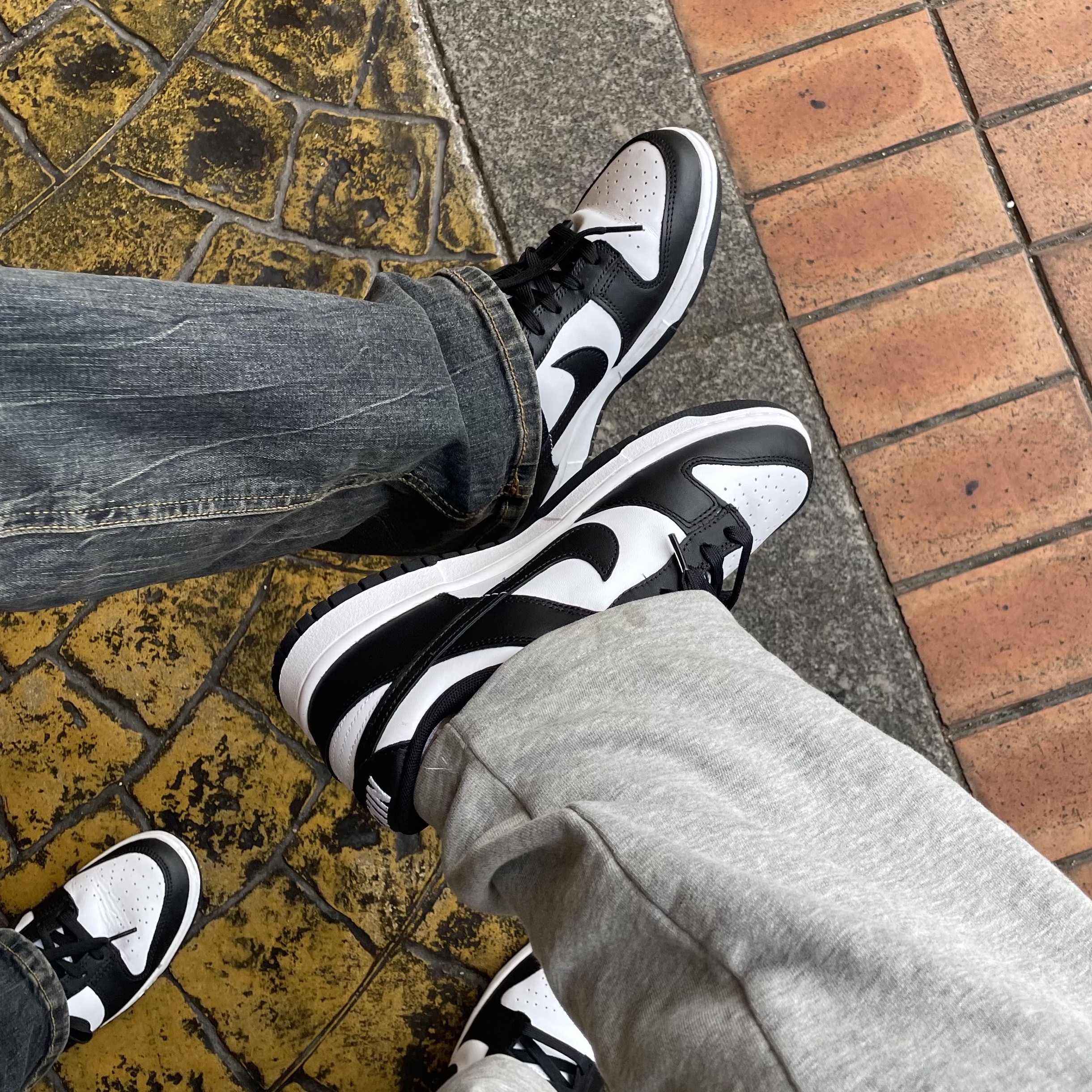 Nike Dunk Low Retro Black, (W) Nike Dunk Low Black 착용 스타일