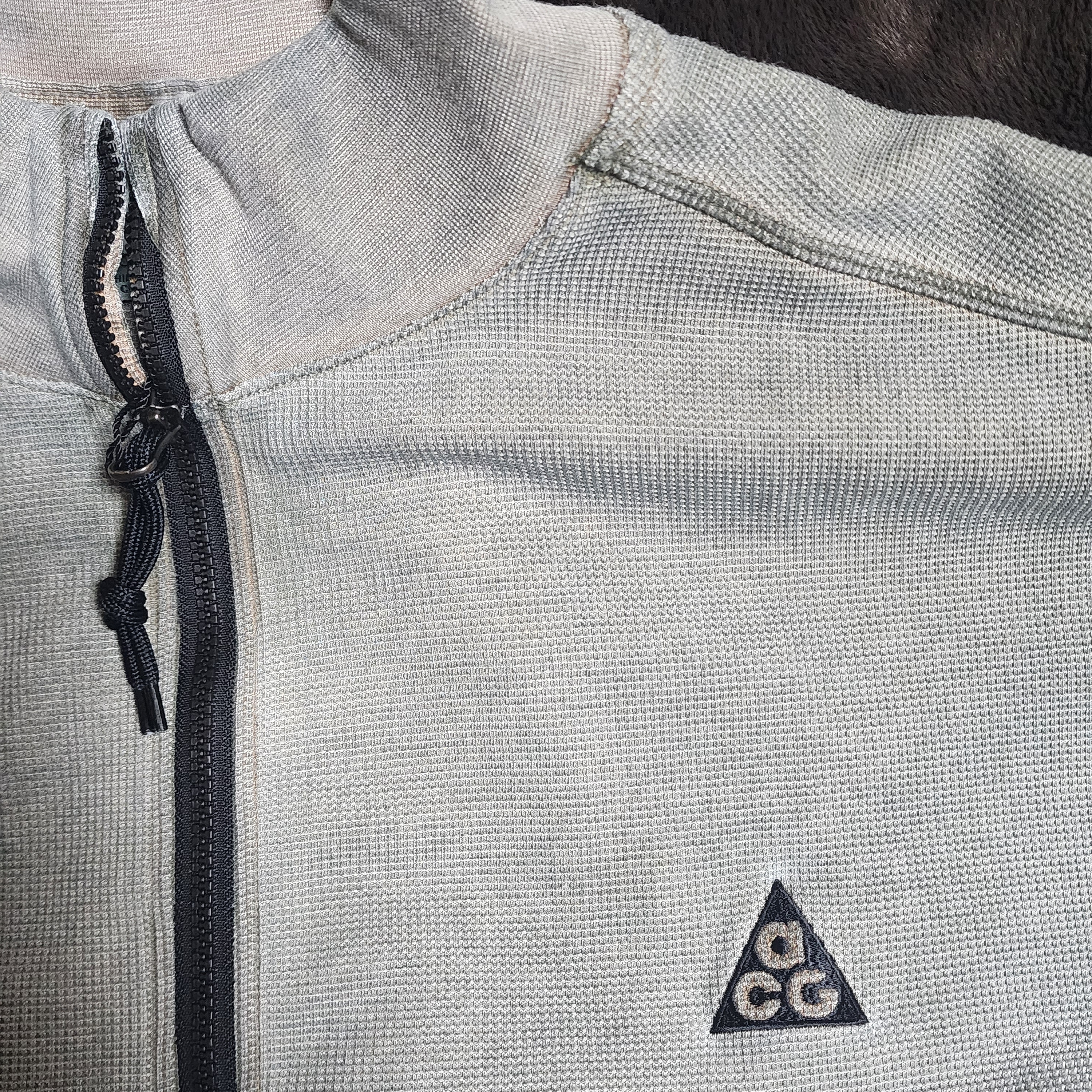 Nike NRG Dri-Fit ACG ADV Steeple Rock Half Zip Base Layer Cargo Khaki - Asia 착용 스타일 - 4