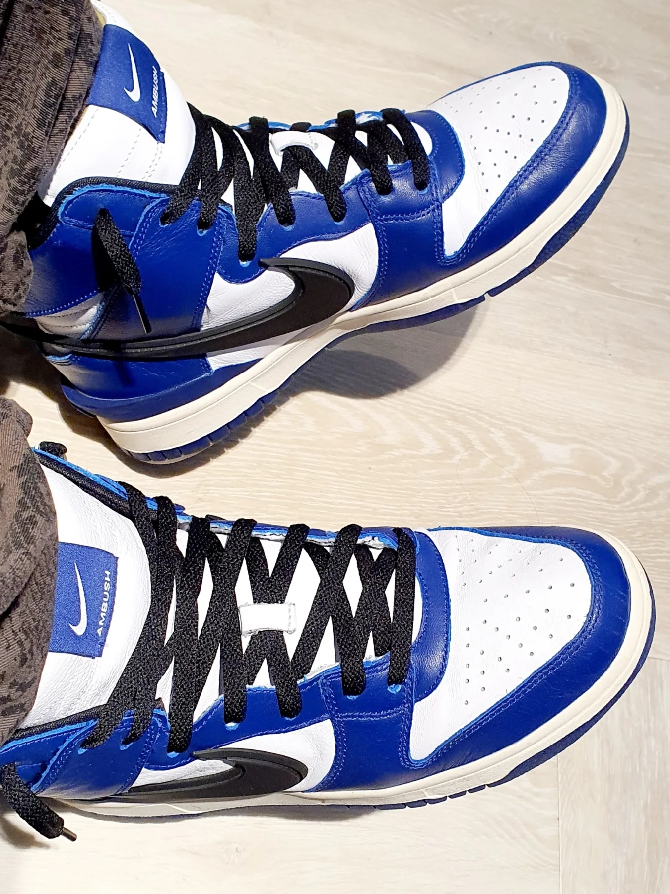 Nike x Ambush Dunk High Deep Royal Blue 착용 스타일 - 3