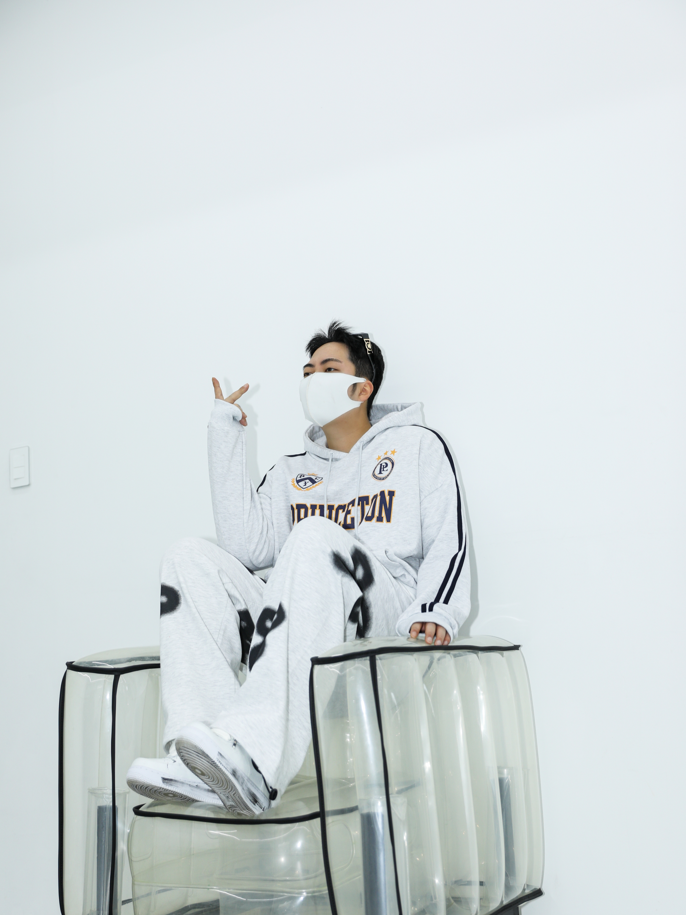 Nike x Peaceminusone Air Force 1 Low Para-Noise 2.0 착용 스타일 - 2