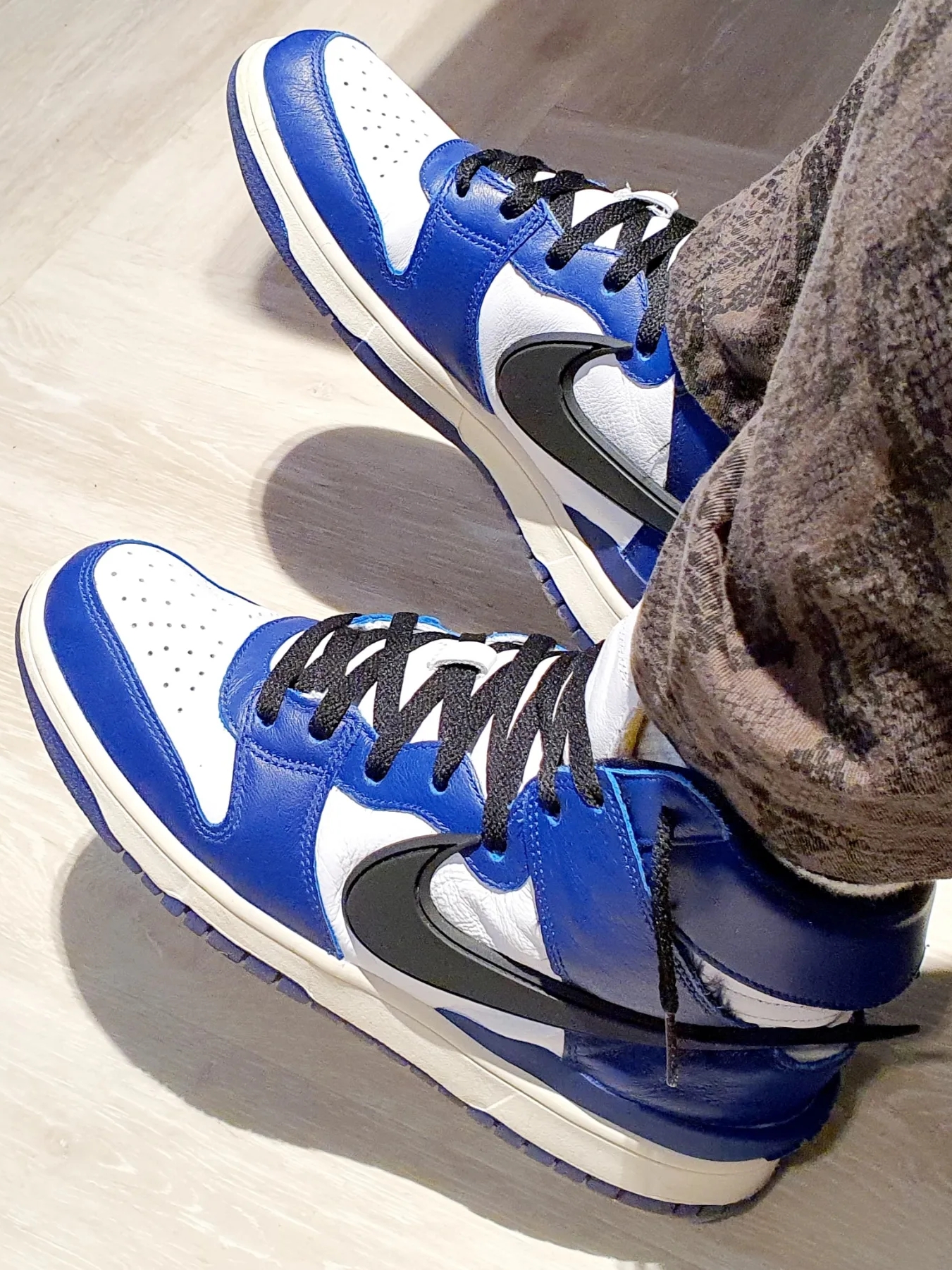 Nike x Ambush Dunk High Deep Royal Blue 착용 스타일 - 1