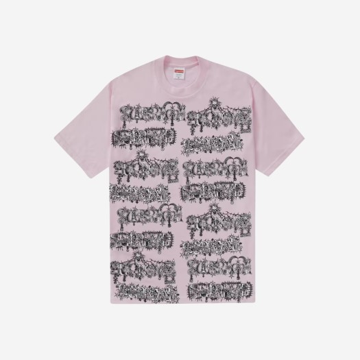 슈프림 웜뱃 티셔츠 라이트 핑크 - 22FW