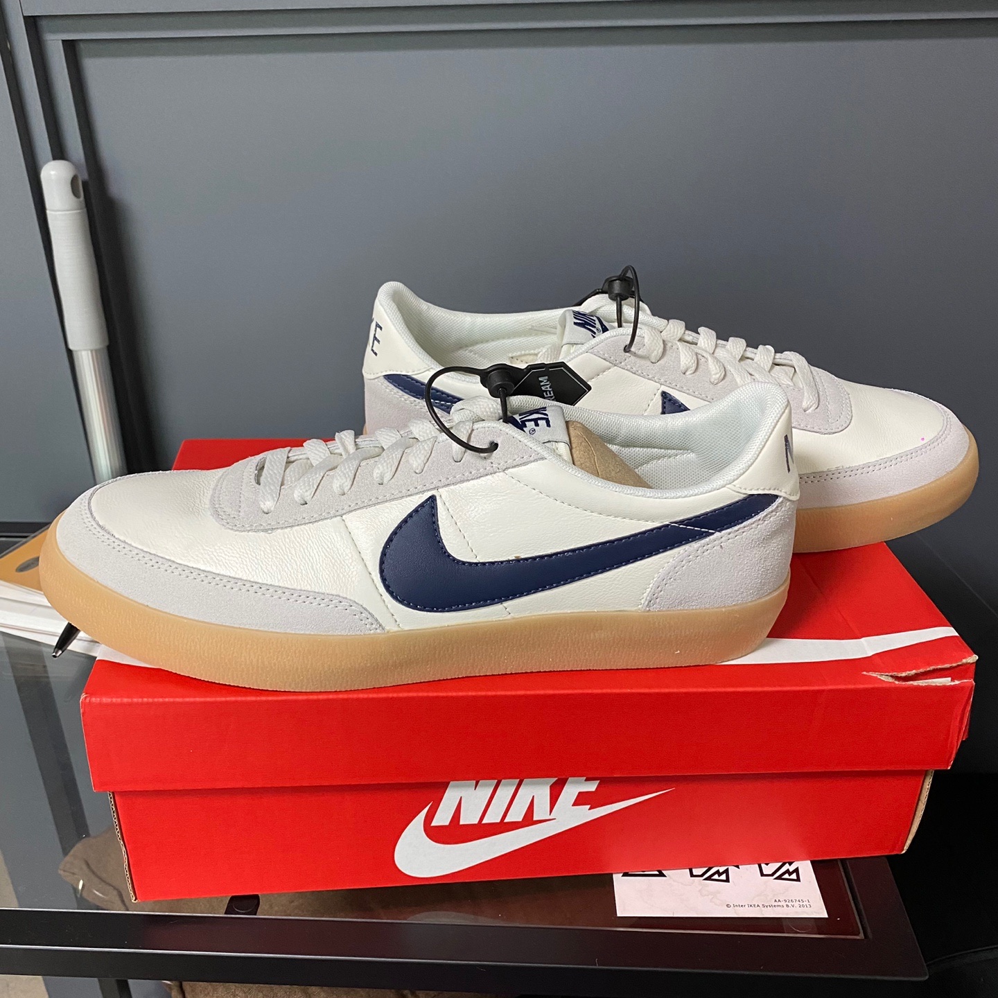 Nike x J.Crew Killshot 2 Sail Midnight Navy 착용 스타일