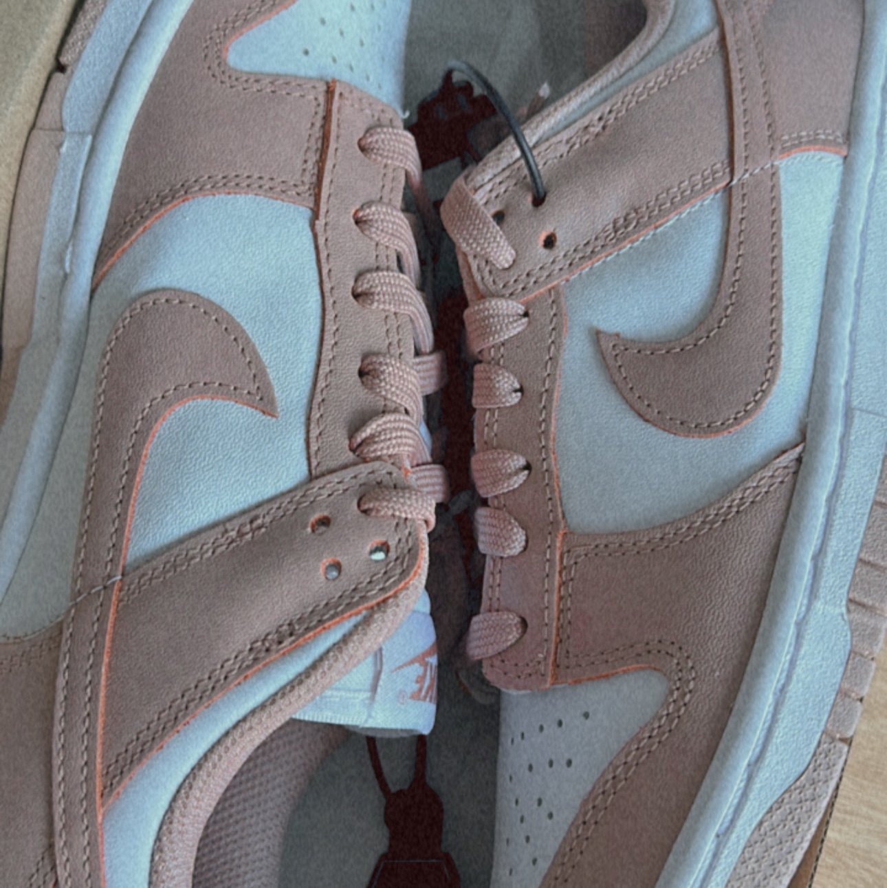(W) Nike Dunk Low Rose Whisper 착용 스타일 - 1