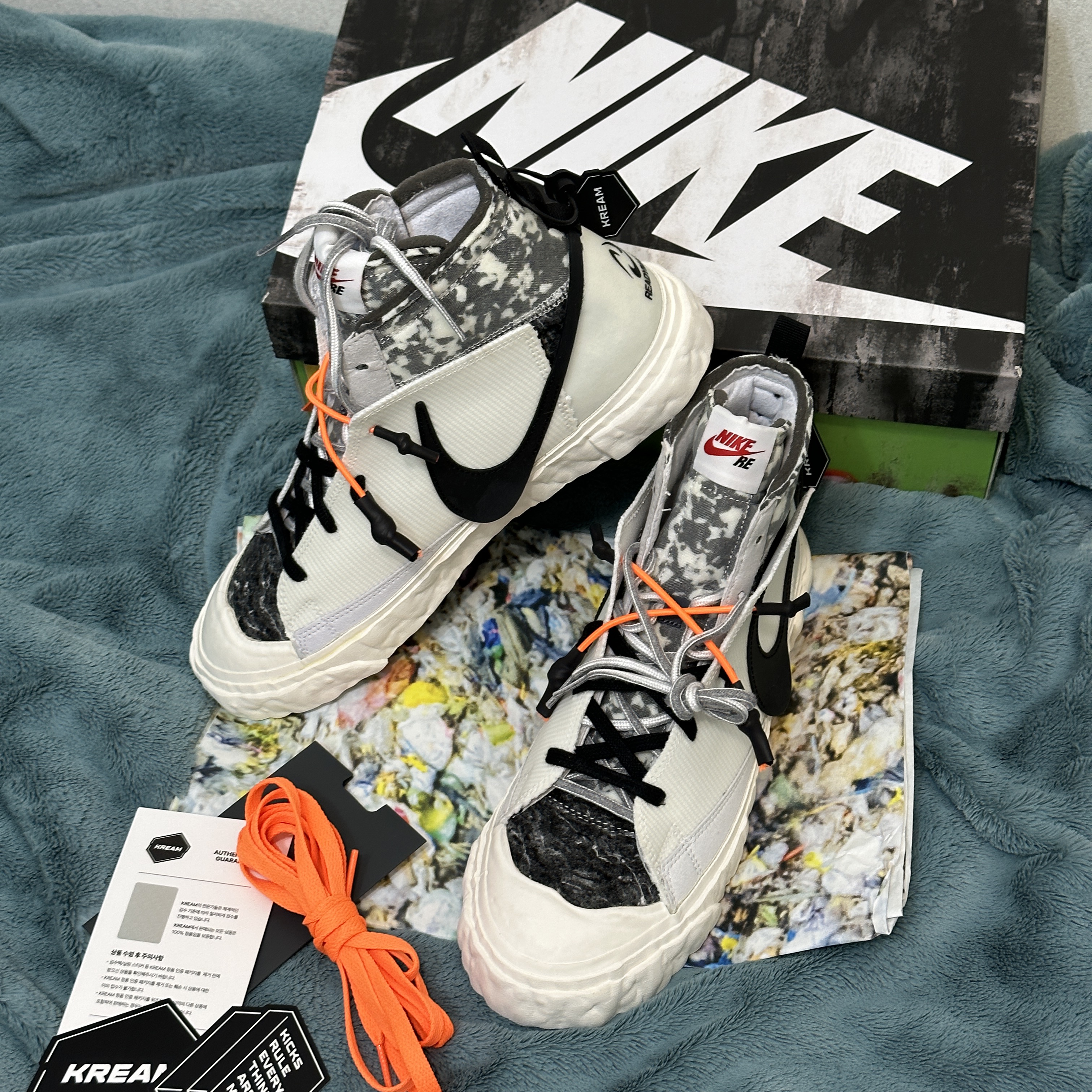Nike x Readymade Blazer Mid White 착용 스타일 - 1