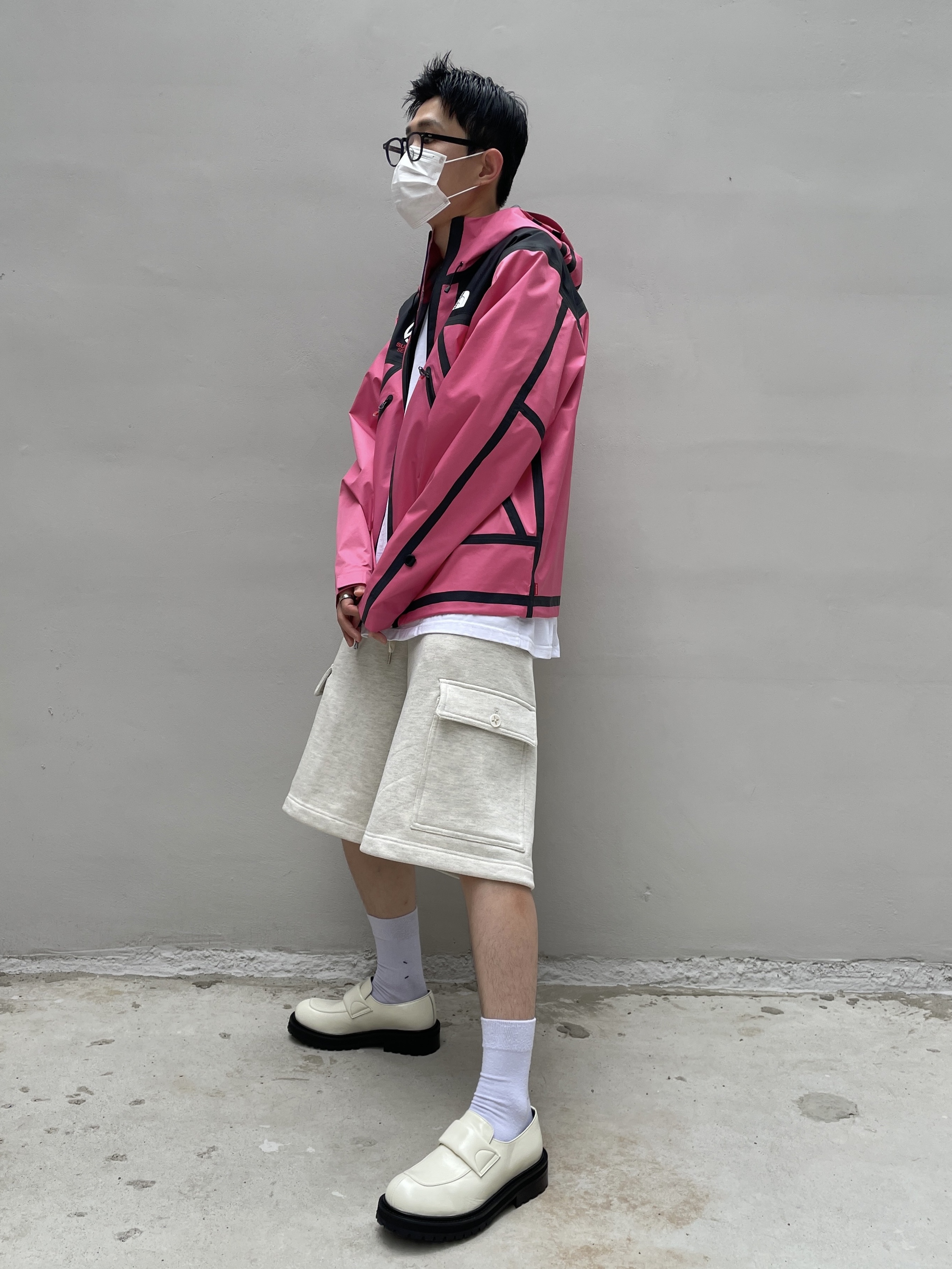 Supreme x The North Face Summit Series Outer Tape Seam Jacket Pink - 21SS 착용 스타일 - 2