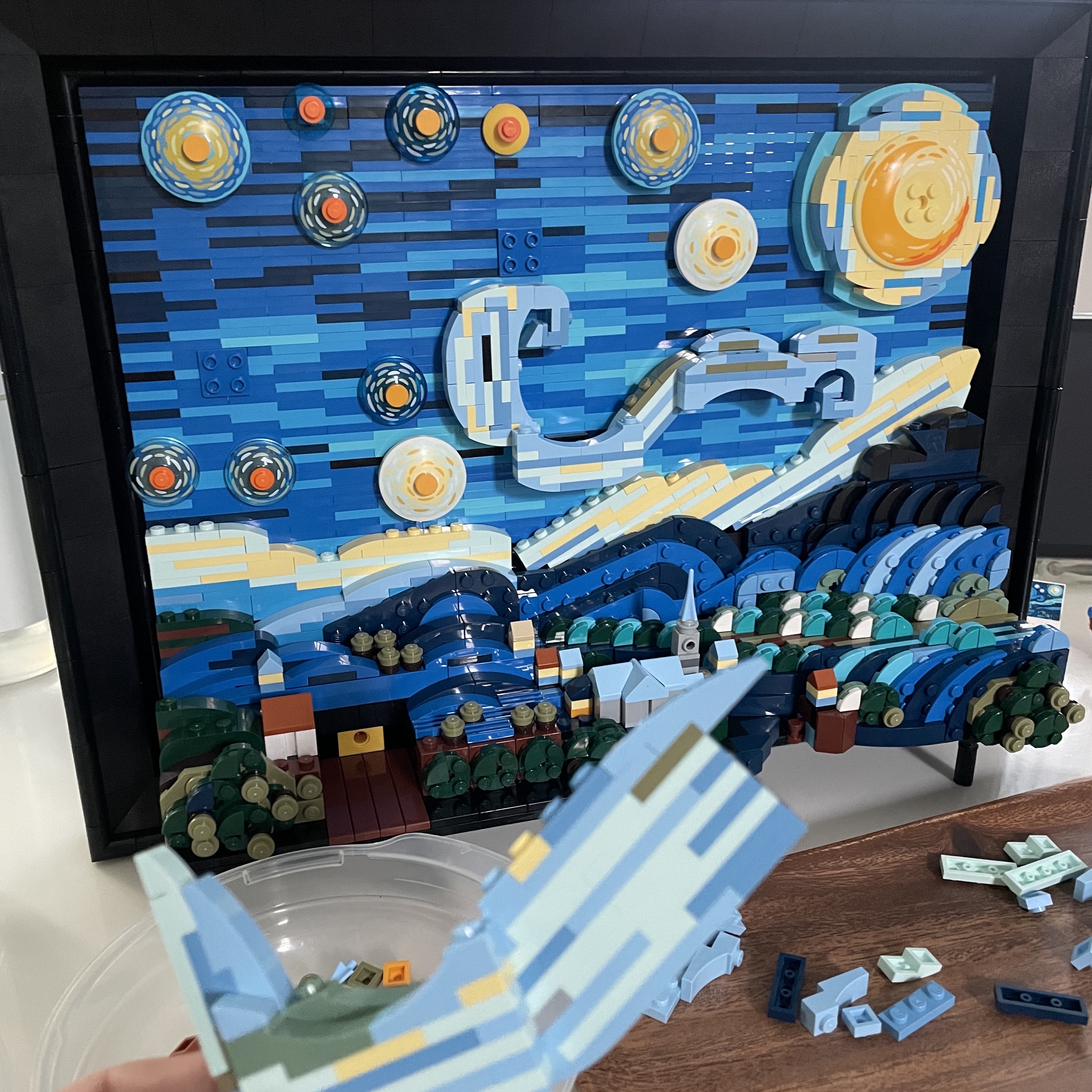 Lego Vincent Van Gogh The Starry Night 착용 스타일 - 5