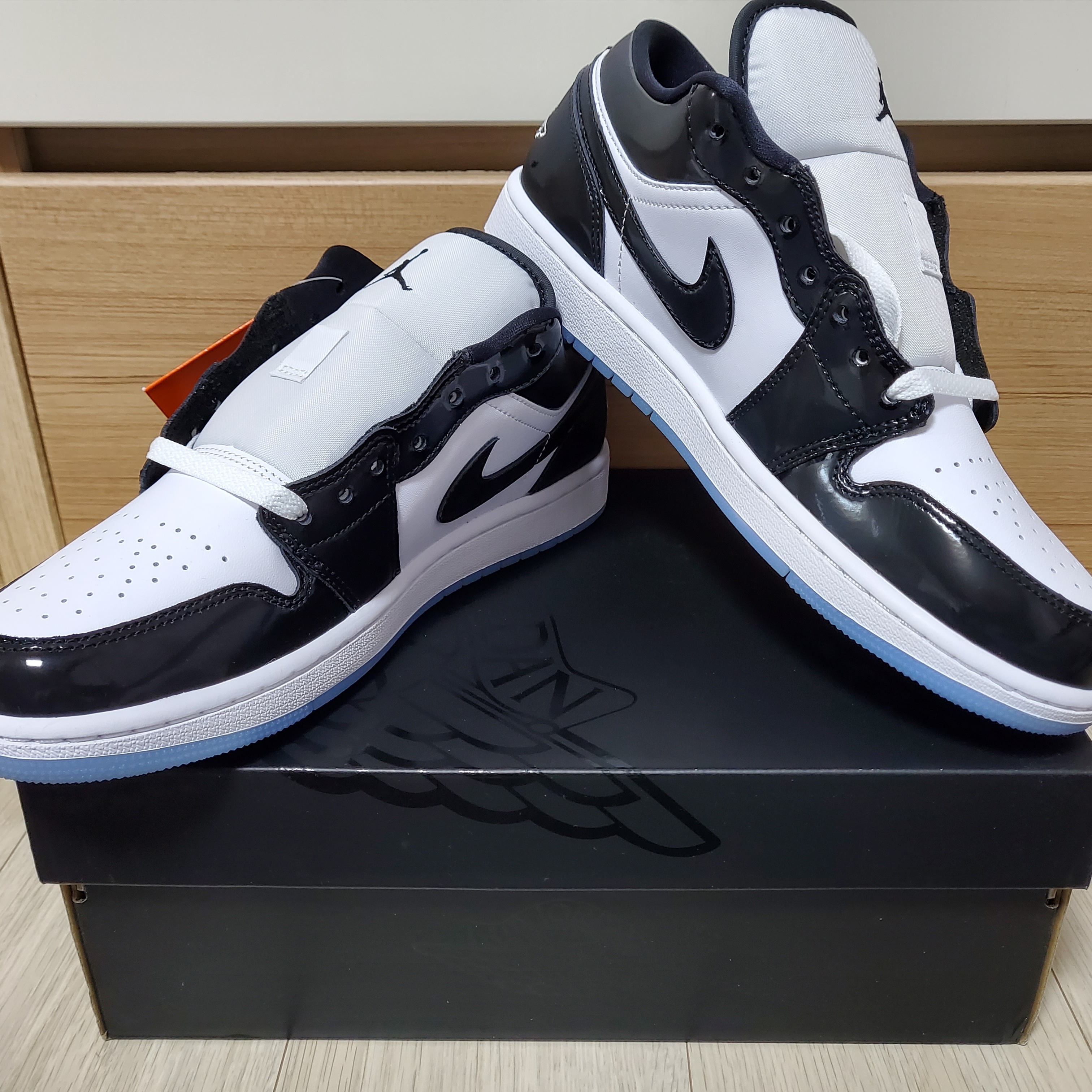 Jordan 1 Low SE Concord 착용 스타일 - 1